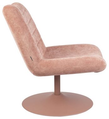 Zuiver Drehstuhl Zuiver Lounge Sessel BUBBA Pink drehbar