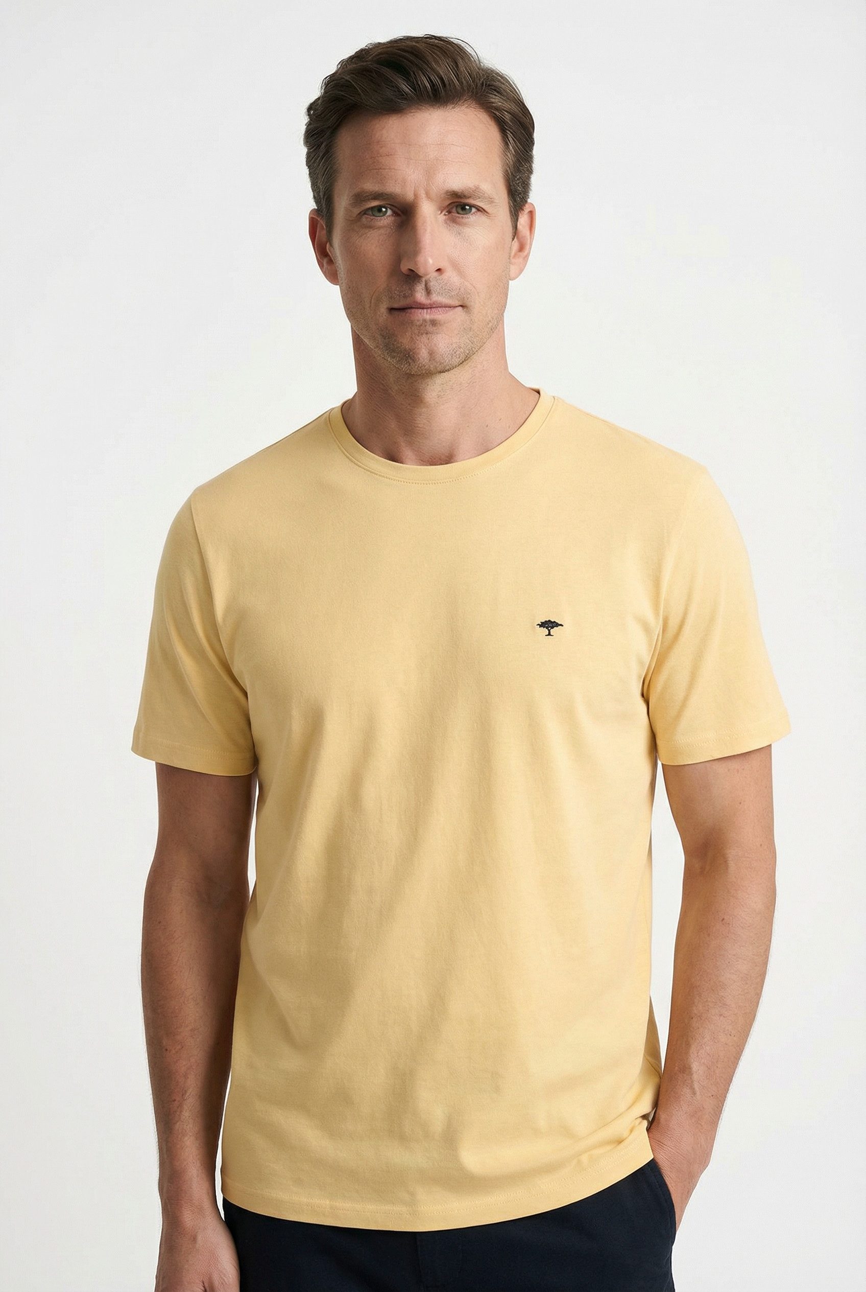 FYNCH-HATTON T-Shirt normale Passform, Kurzarm, hüftbedeckende Länge, aus B günstig online kaufen