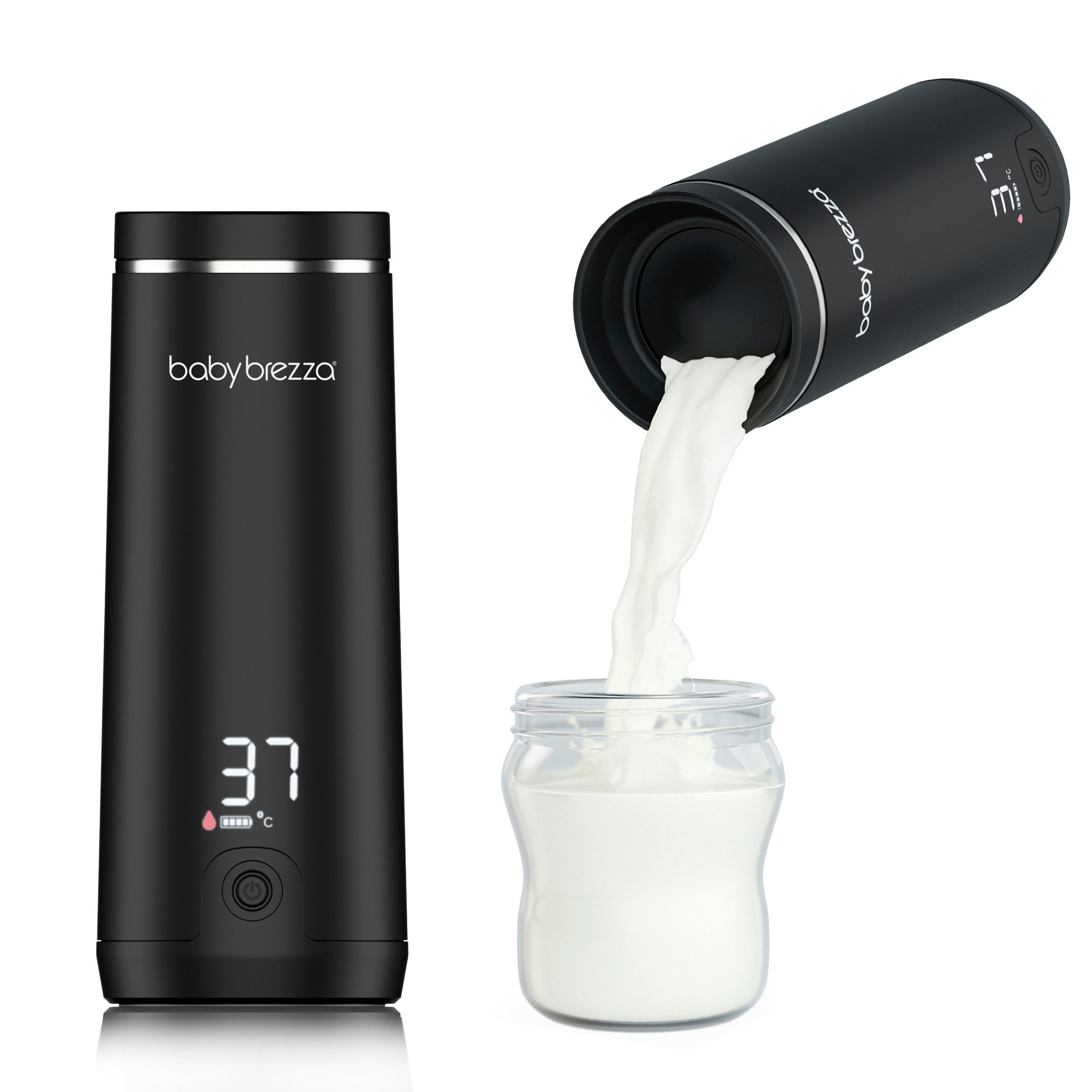 Baby Brezza Babyflaschenwärmer Tragbarer Muttermilch- & Wasserwärmer, 4 Temperaturstufen, USB-C, gleichmäßig schonende Erwärmung durch Sensor Technologie