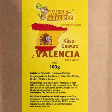 KAESE-SELBER.DE Back-Set kaese-selber.de Käsegewürz Valencia 100 g, (1-tlg)