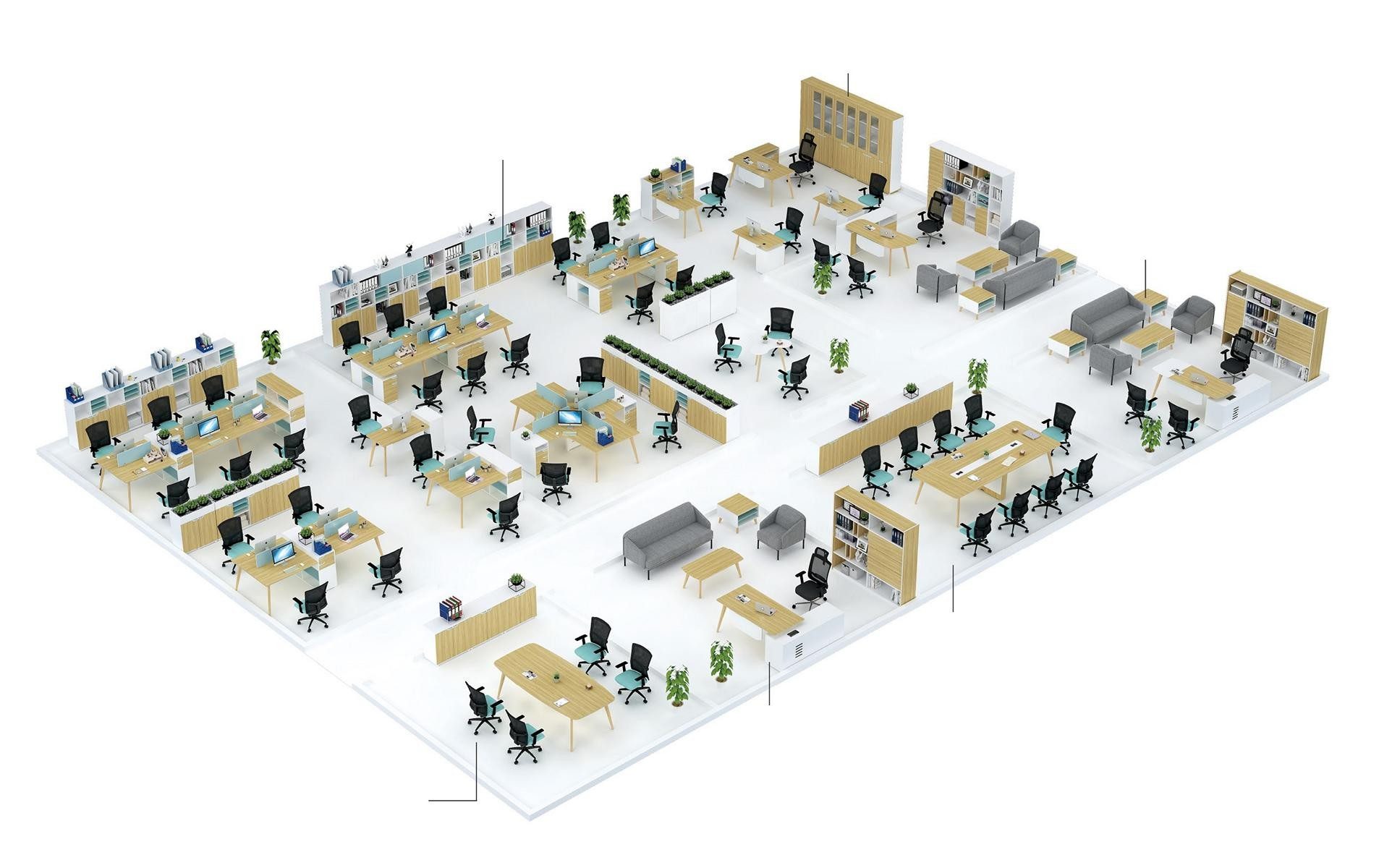 JVmoebel Eckschreibtisch Beiger Kabelkanal für große Schreibtische im Home Office (1-St., 1 Eckschreibtisch), Made in Europa
