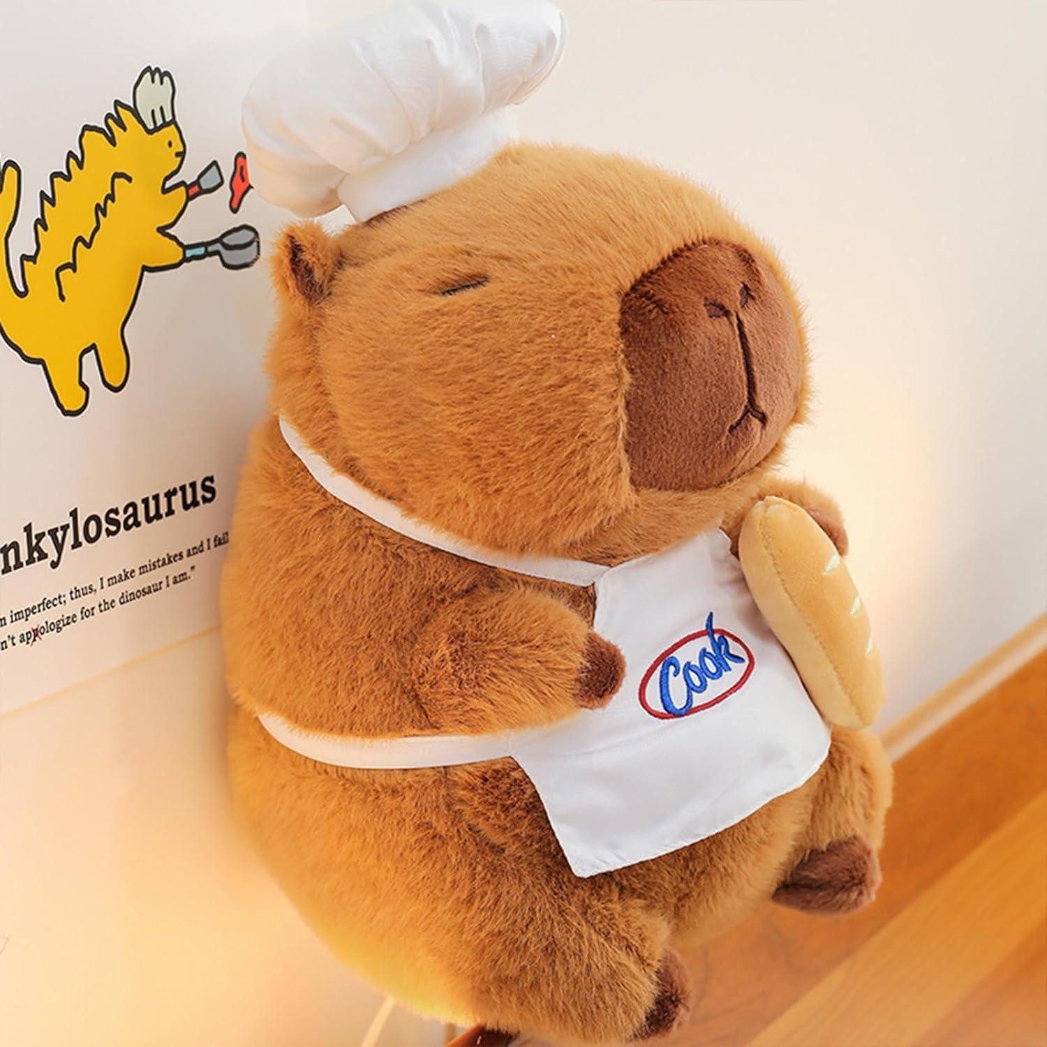 LuxusKollektion Kuscheltier Plüschtier Capybara Plüsch 35cm Kuscheltier Geschenk Kinder Koch 35cm (1-St)