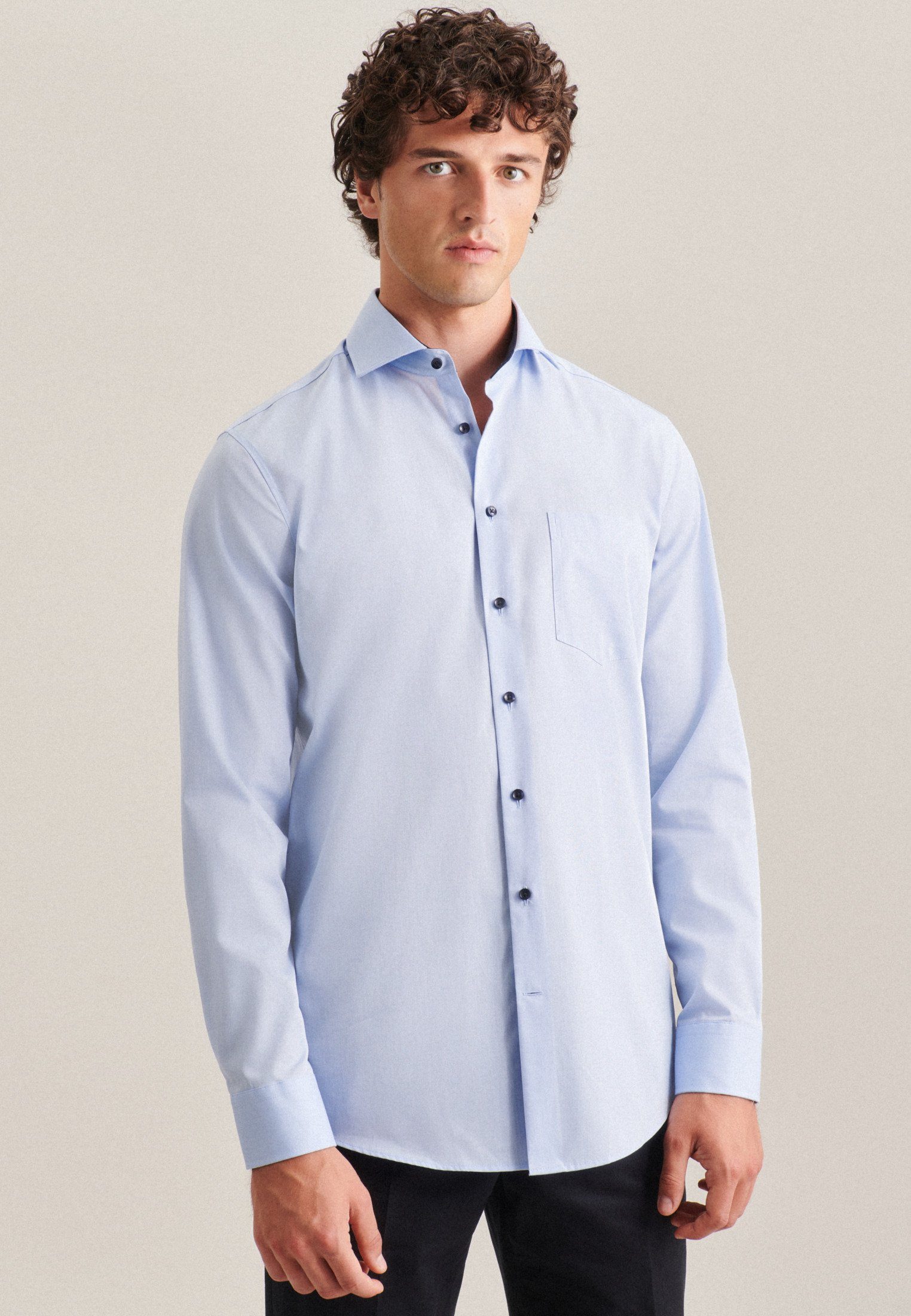 seidensticker Businesshemd Schwarze Rose Regular 1/1 Kentkragen günstig online kaufen