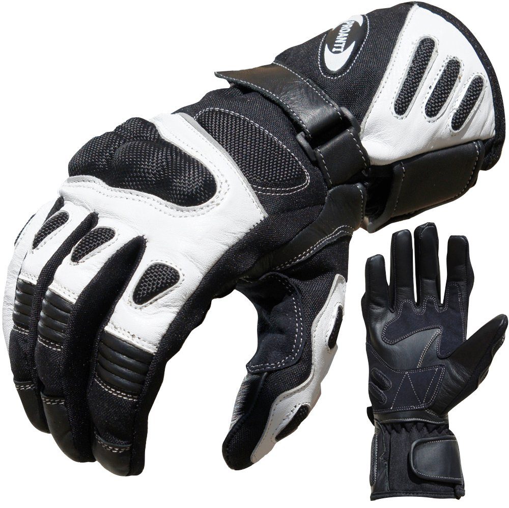 PROANTI Motorradhandschuhe aus Leder/Cordura