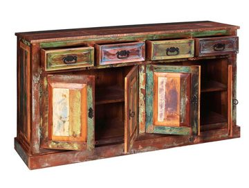 Moebel-Eins Kommode, RIVERBOAT Sideboard II aus Altholz, Material Massivholz, Vintage-Optik