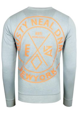 Rusty Neal Sweatshirt mit trendigem Rückenprint
