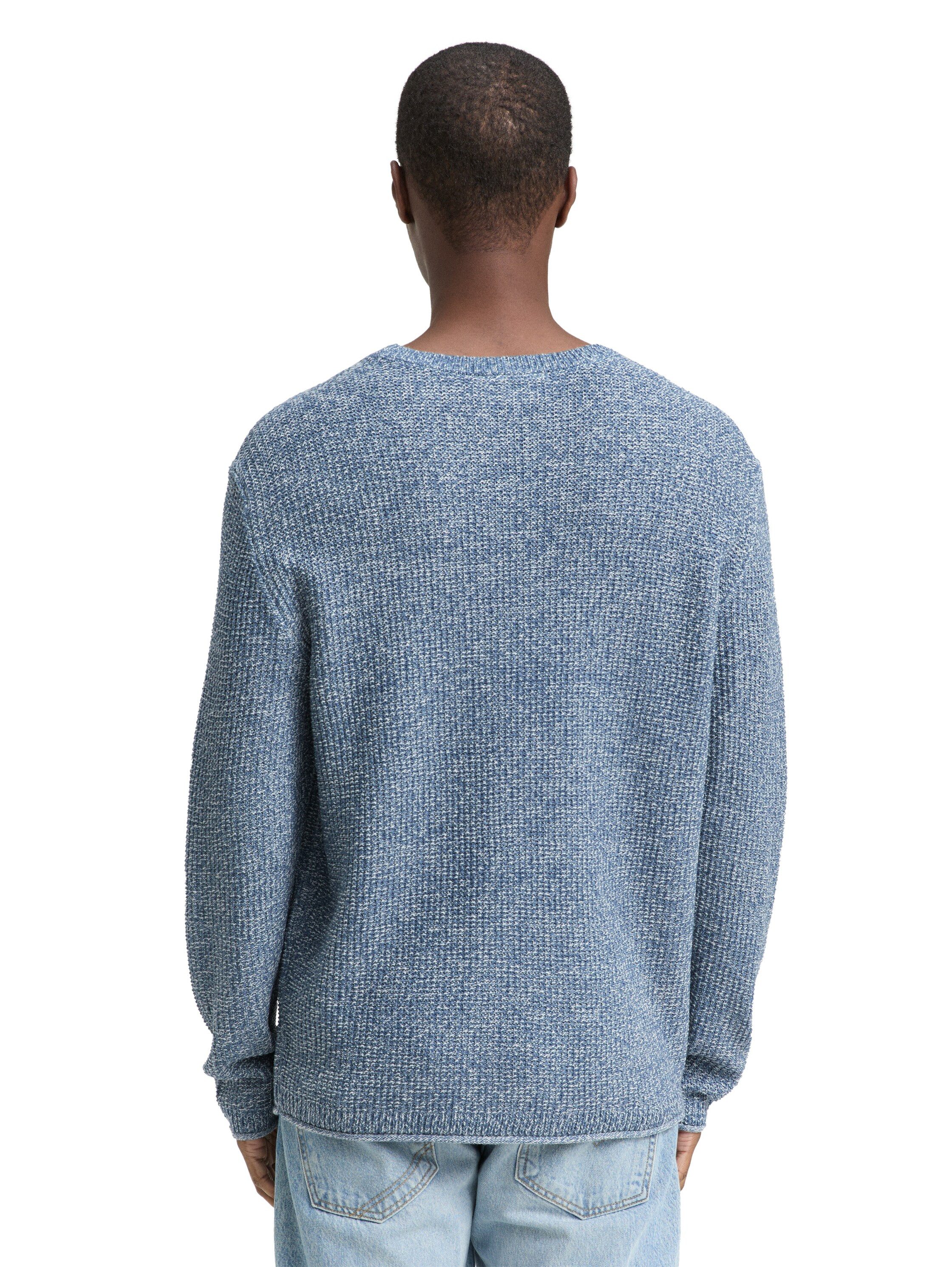 TOM TAILOR Denim Strickpullover mit Logo günstig online kaufen