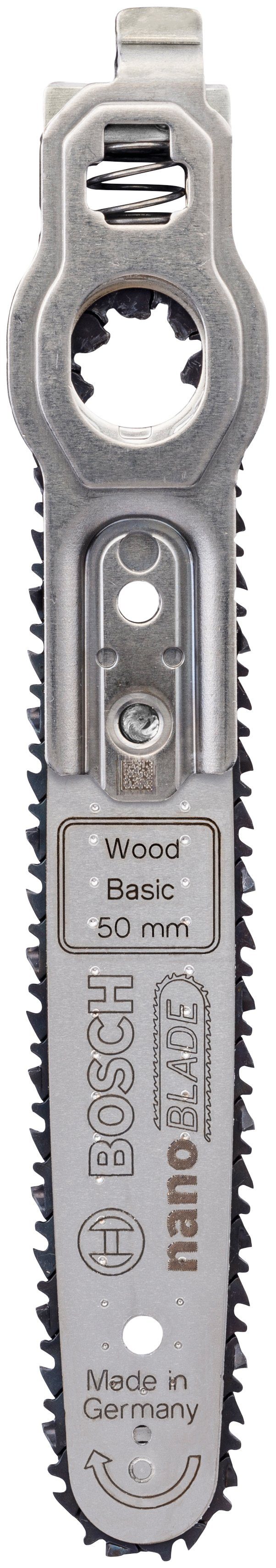 Bosch Home & Garden Sägeblatt nanoBLADE Wood Basic 50, Mikro-Kettensägeblatt nanoBLADE Wood Basic 50