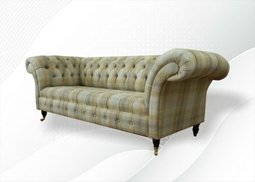 JVmoebel Chesterfield-Sofa Luxuriöse Beige Chesterfield Couchgarnitur 3+2+1 Sitzer, Made in Europe
