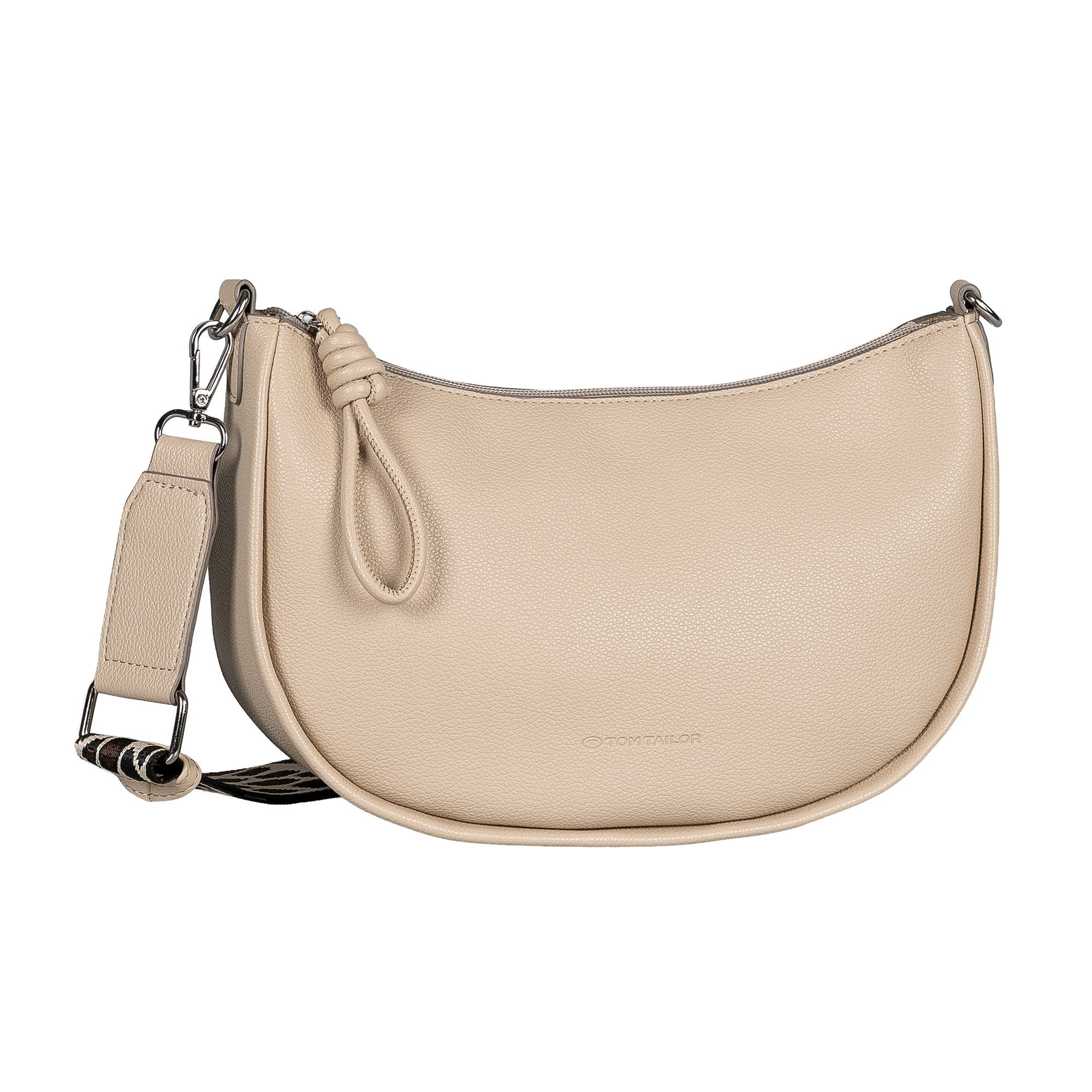 TOM TAILOR Handtasche Tatiana, fein gewebter dreifarbiger Gurtband mit harmonischem „T“´Logodruck