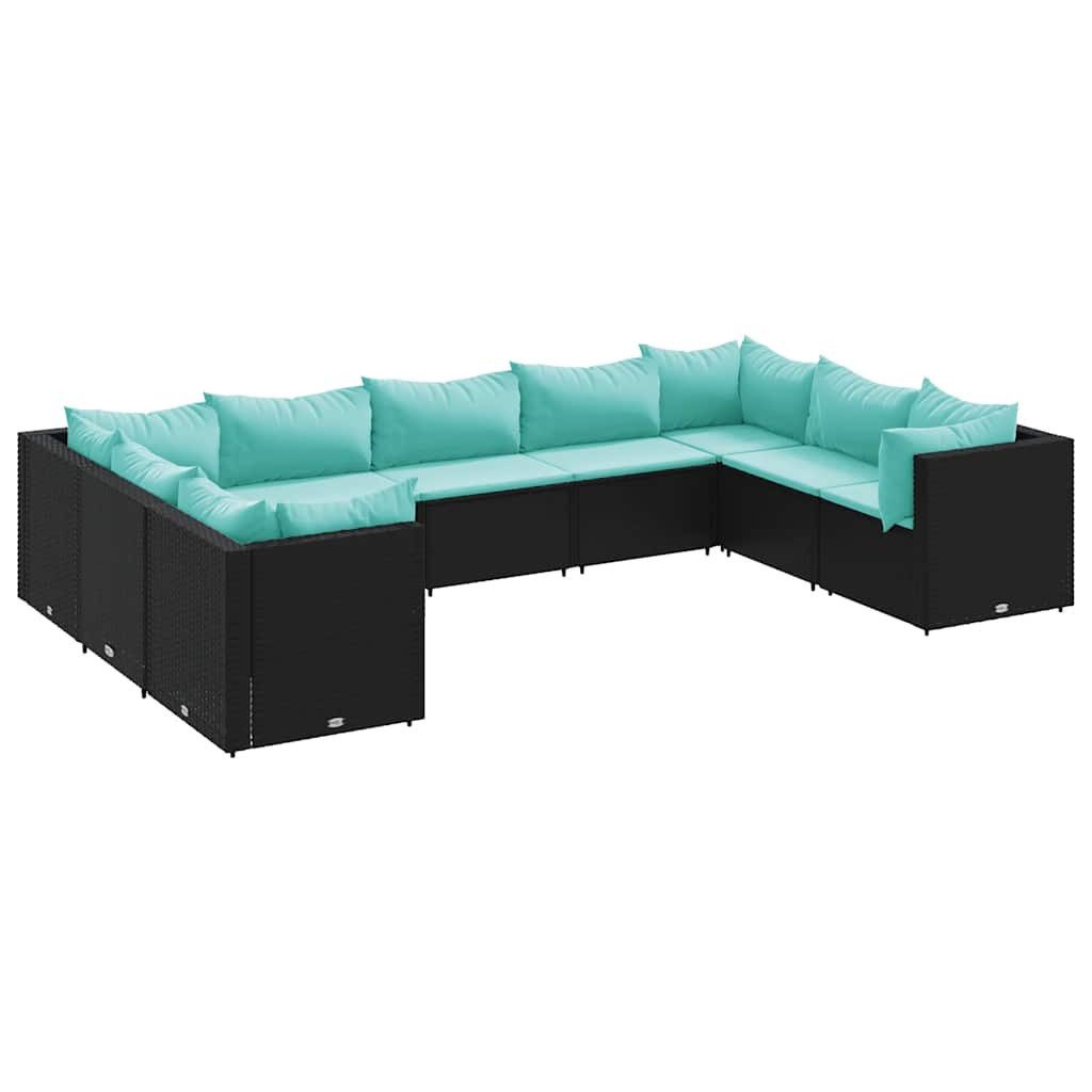 vidaXL Gartenlounge-Set 9-tlg. Garten-Lounge-Set mit Kissen günstig online kaufen