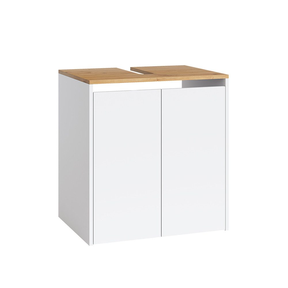 Vicco Waschbeckenunterschrank Viktor, Weiß/Artisan, 60.2 x 65 cm (1-St)