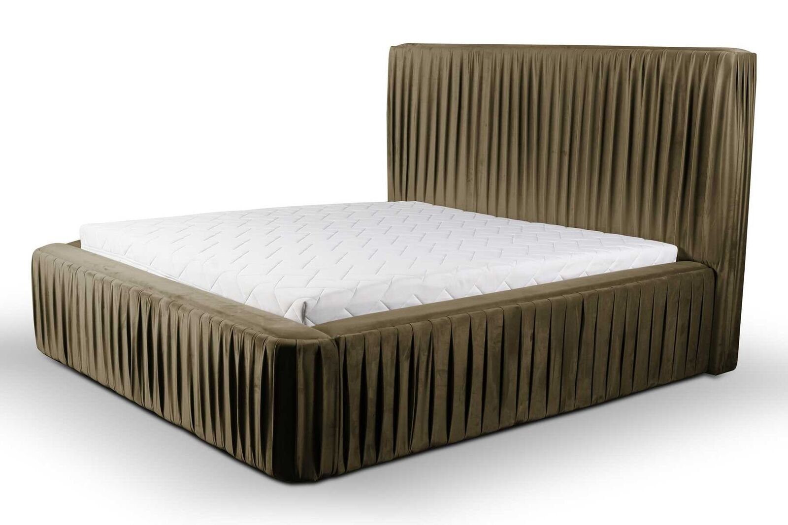 JVmoebel Bett Stoff Design Bett Doppel Betten Luxus Ehe Modernes Hotel Gestell (1-tlg., 1x Bett), Made in Europa
