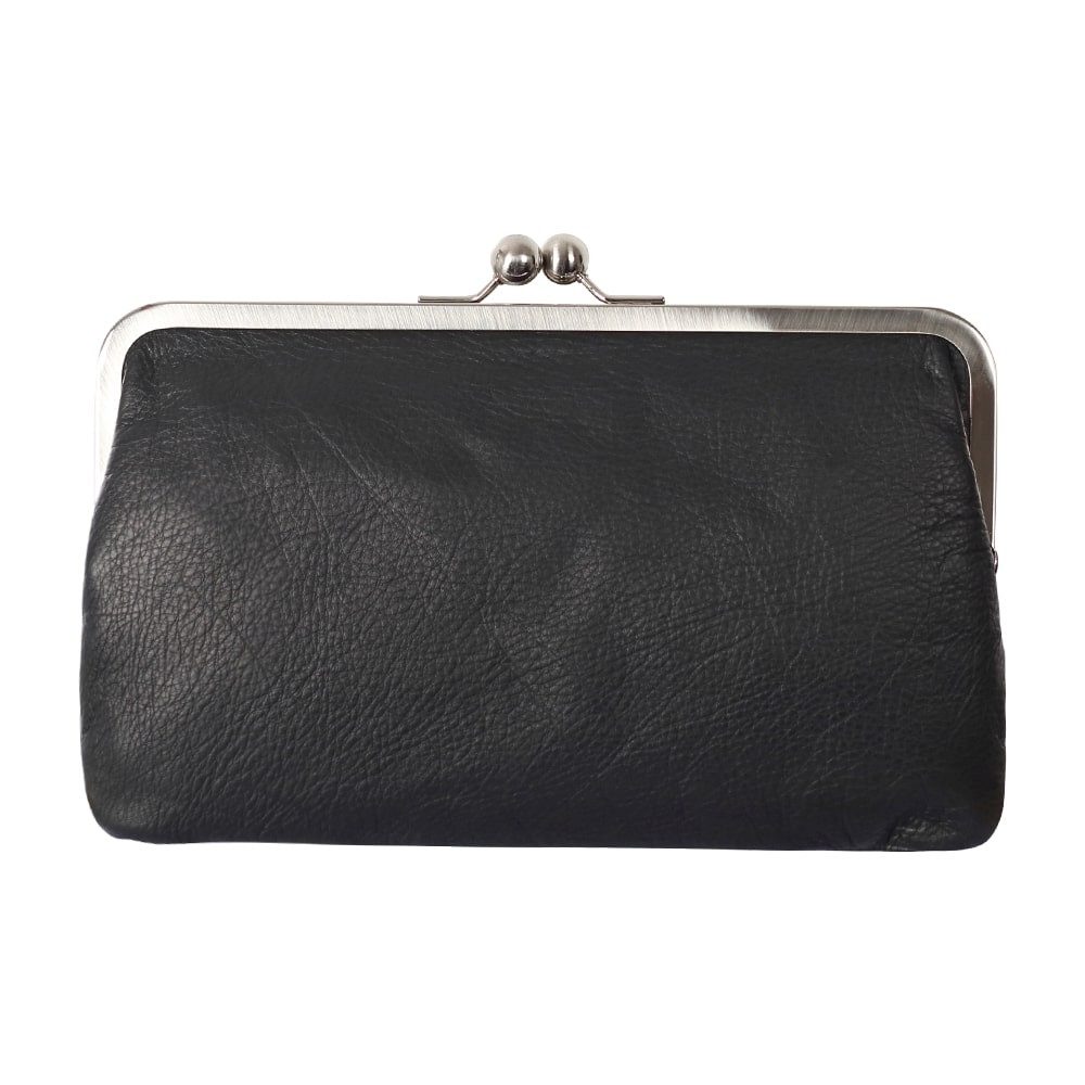 VOLKER LANG Abendtasche MARLENE  Elegante Damen Bügeltasche aus italienischem Leder