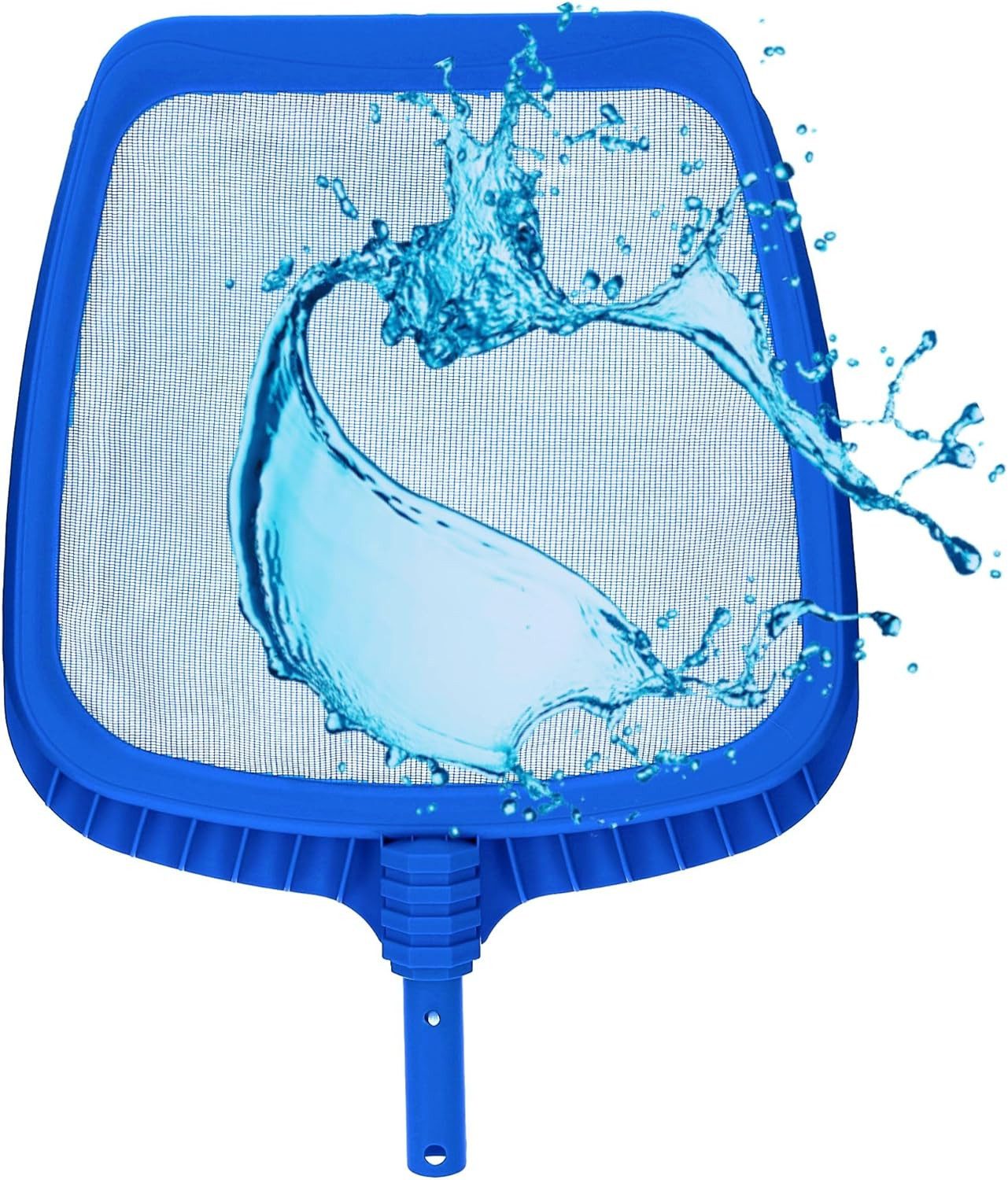 Amapool Poolschlauch Amapool Basics Poolkescher, Bodenkescher mit verstärktem Kunststoffrah, (1 St), Amapool Basics Poolkescher I Oberflächenkescher fein I Laubkescher fla