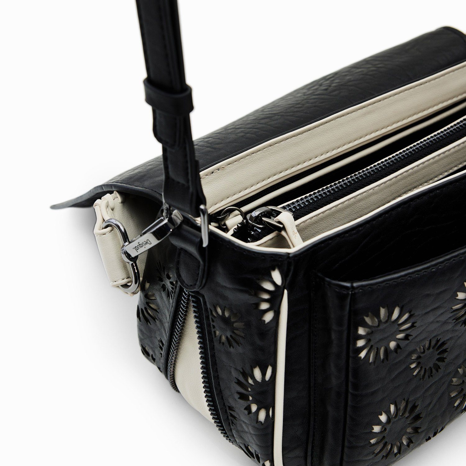 Desigual Umhängetasche Desigual Damen Schultertasche Amorina Tromso schwarz (1, 1-tlg., 1)