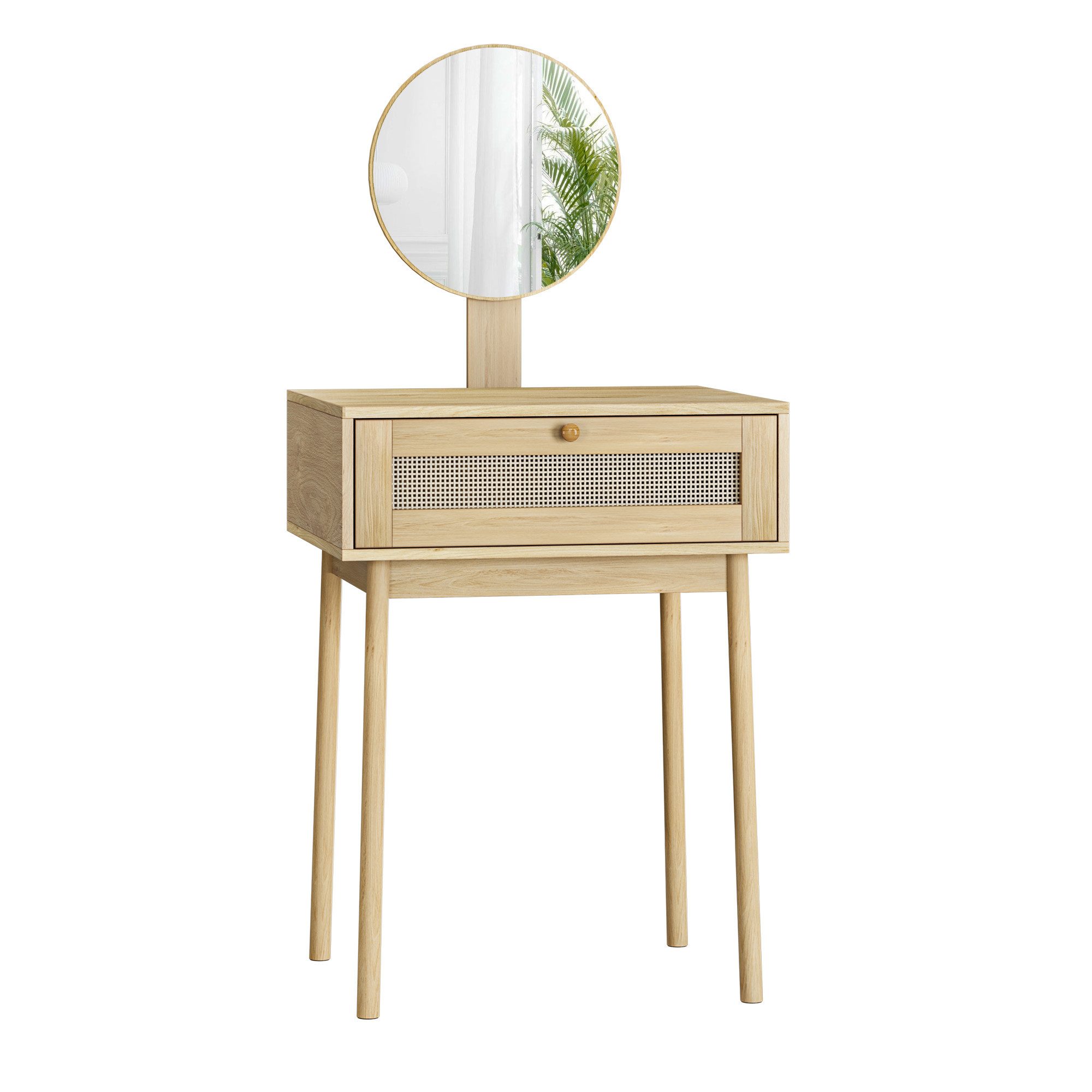 REDOM Schminktisch Kosmetiktisch,Schminktisch (Rattan Schminktisch mit günstig online kaufen