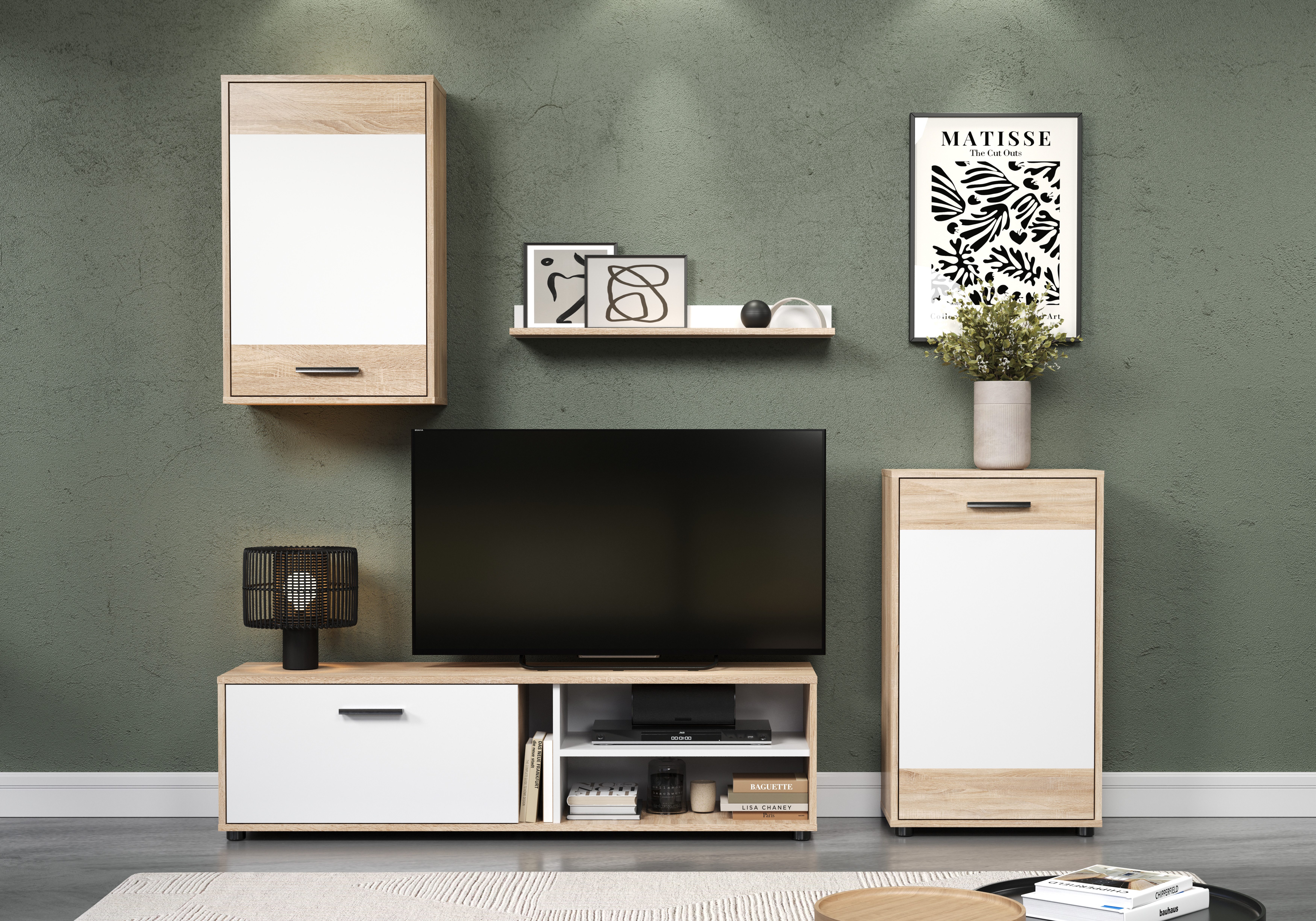 INOSIGN Wohnwand Valetta, (Komplett-Set, 4-St), inkl. günstig online kaufen