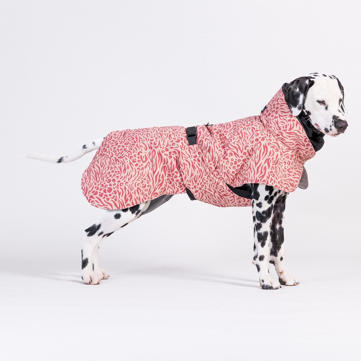 PAIKKA Hundemantel Hunde Winter-Jacke reflektierend "Visibility" Wool red mix