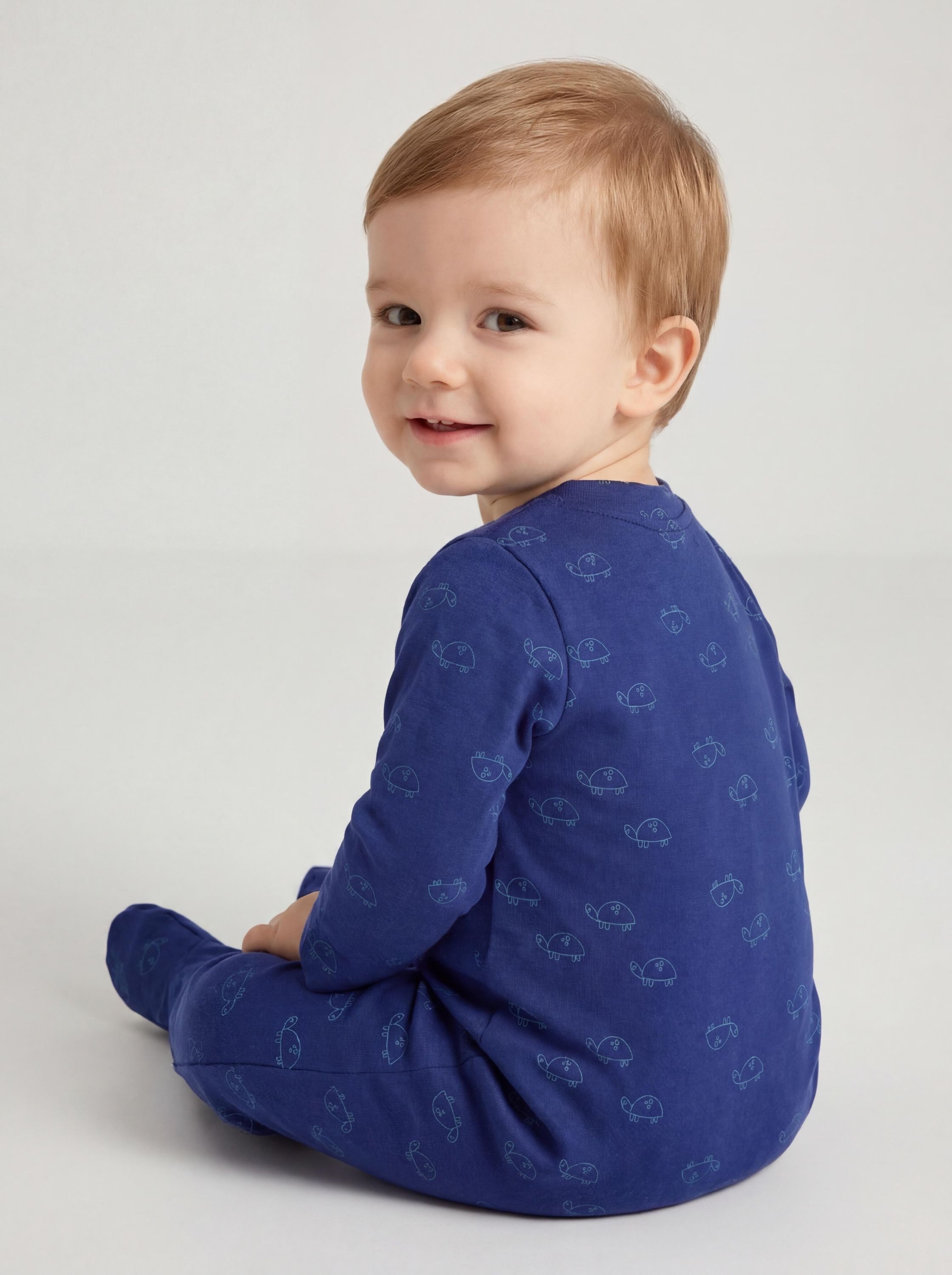 TupTam Strampler TupTam Baby Jungen Schlafstrampler mit Fuß 3er Pack – Bild 4 von 5