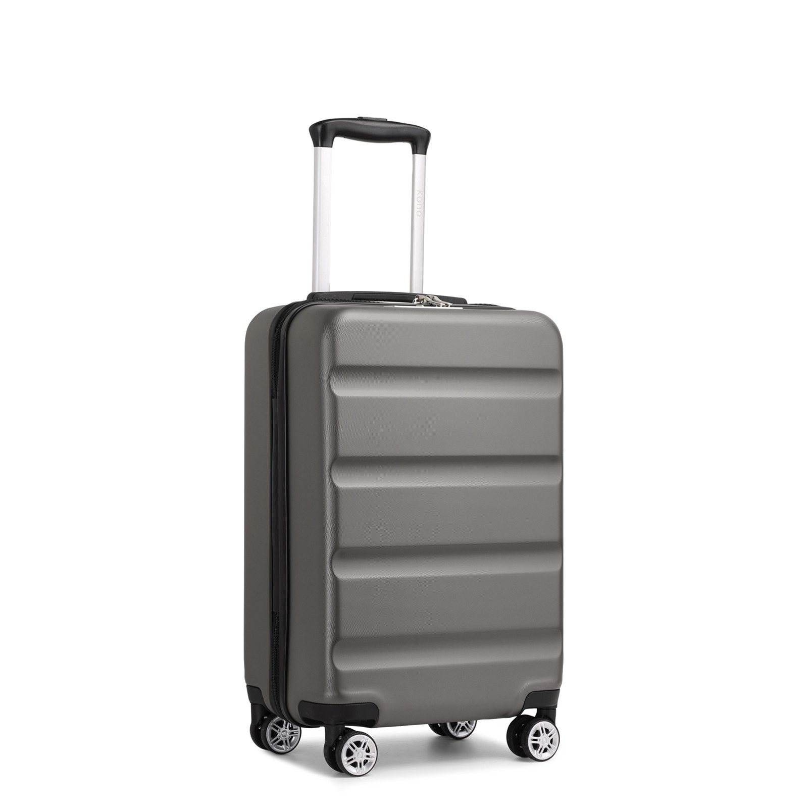 KONO Handgepäckkoffer Leichter Hartschalen-Trolley mit TSA-Schloss & 4 Spinnrollen von KONO