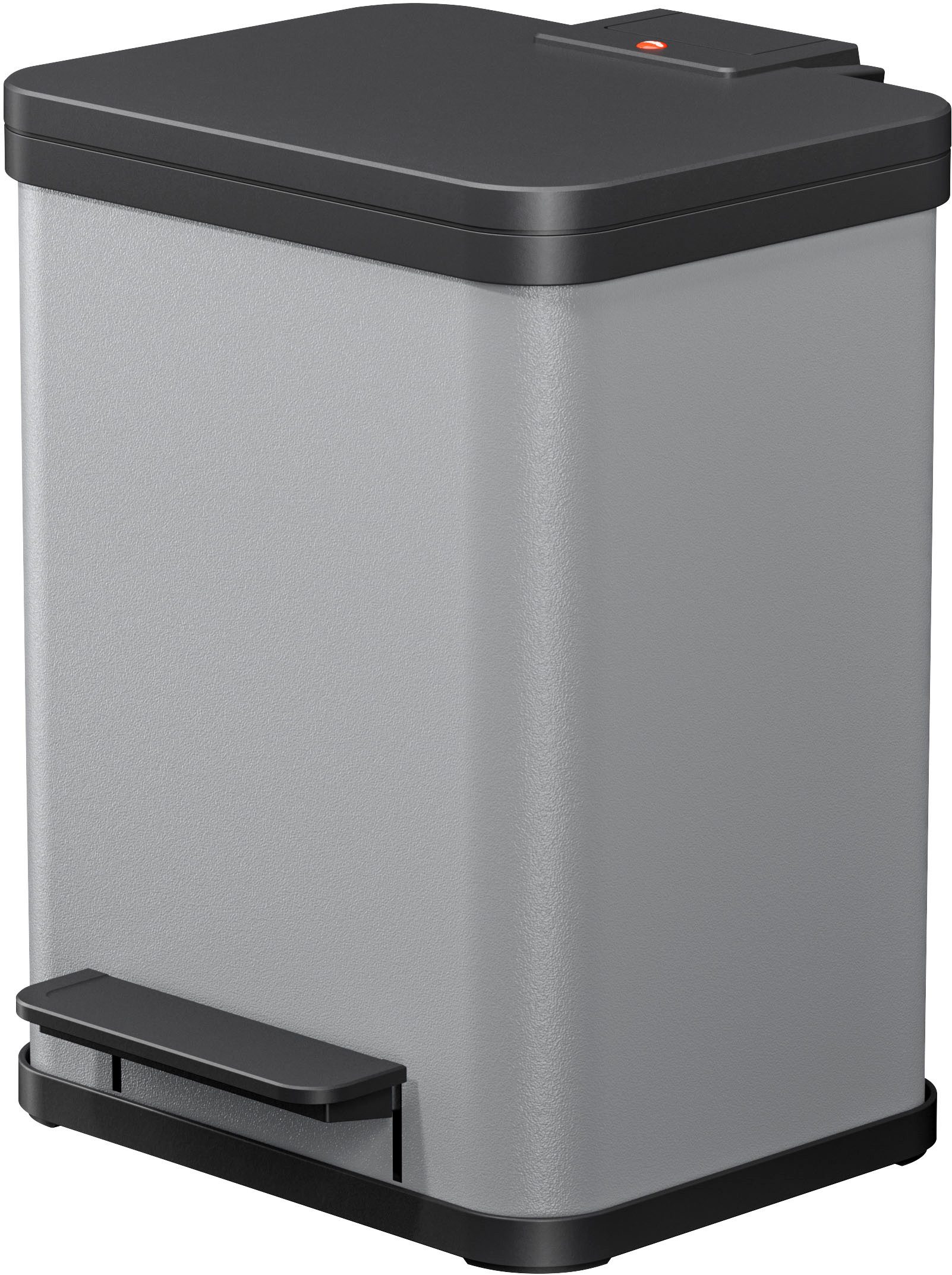 Hailo Mülleimer Öko duo Plus M, 18 l, Stahlblech o. Edelstahl, Kunststoff Inneneimer, Made in Germany