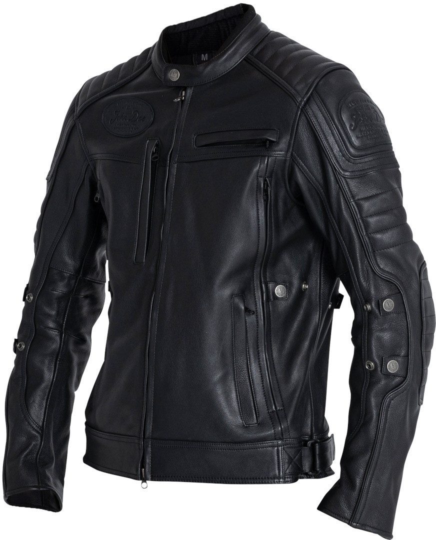 John Doe Motorradjacke Technical XTM Motorrad Lederjacke Atmungsaktiv
