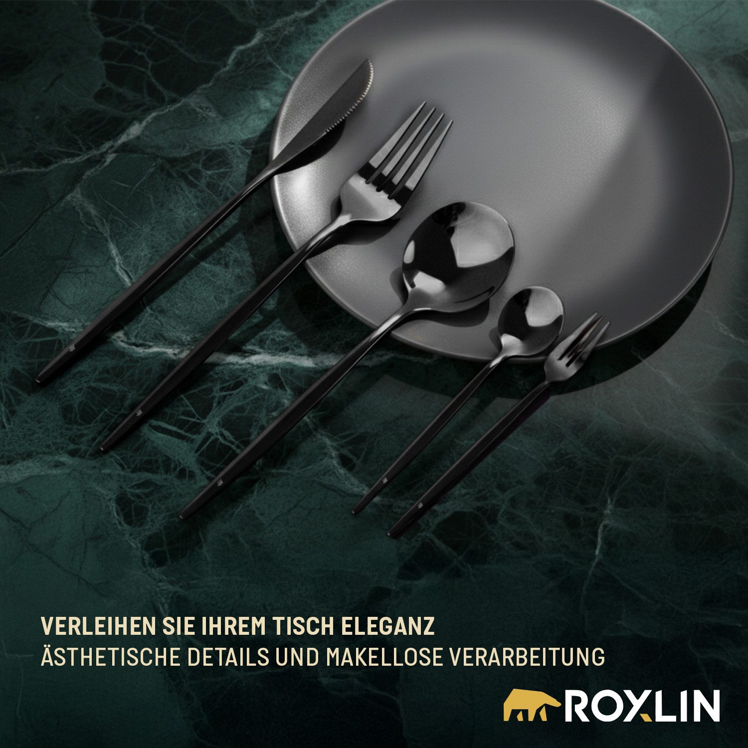 Roxlin Besteck-Set 30-teiliges Edelstahl-Besteckset modern & elegant 4 Farbe, 6 Personen, Edelstahl – Bild 2 von 5