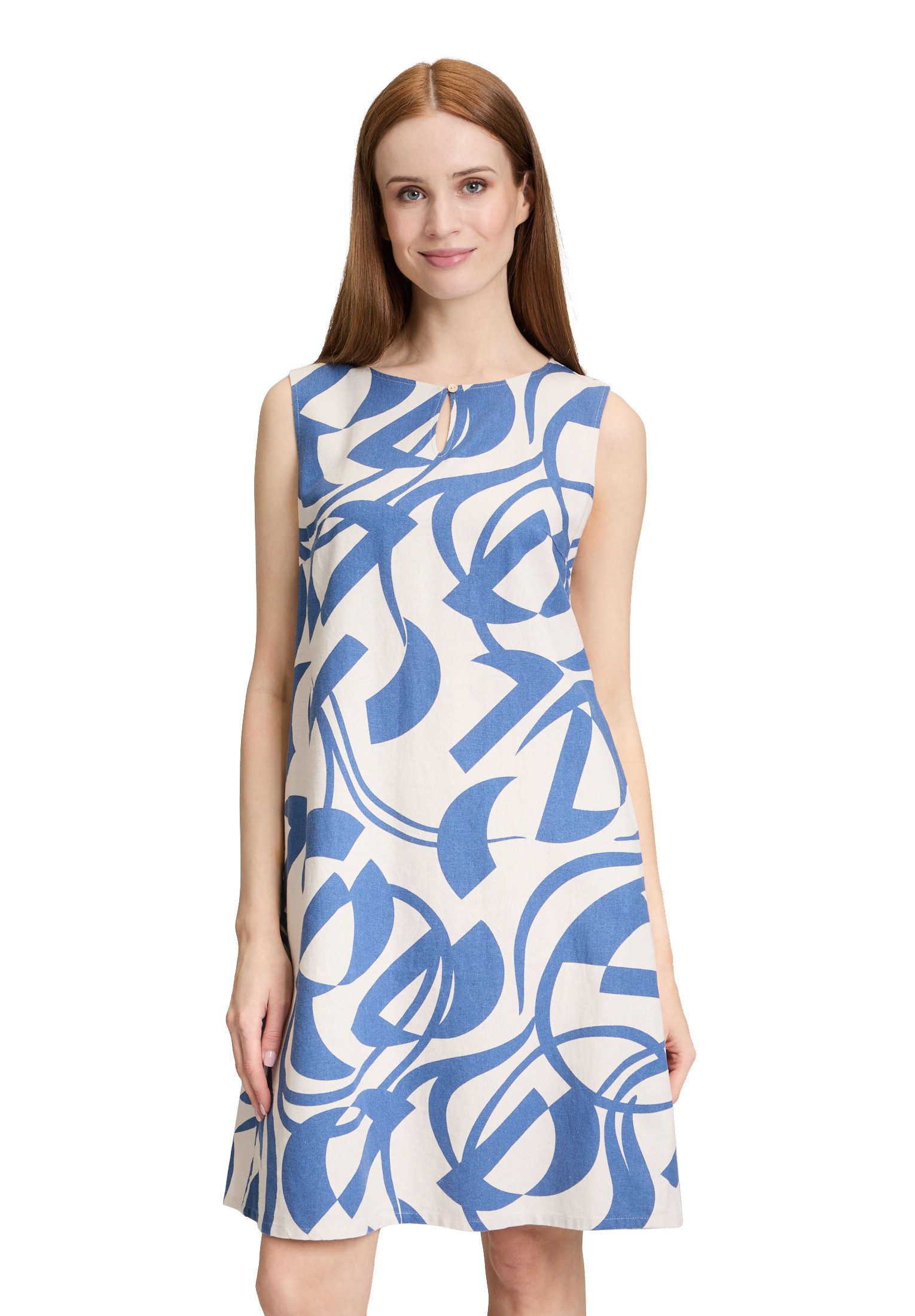 Sommerkleid Betty Barclay Leinenkleid ohne Arm