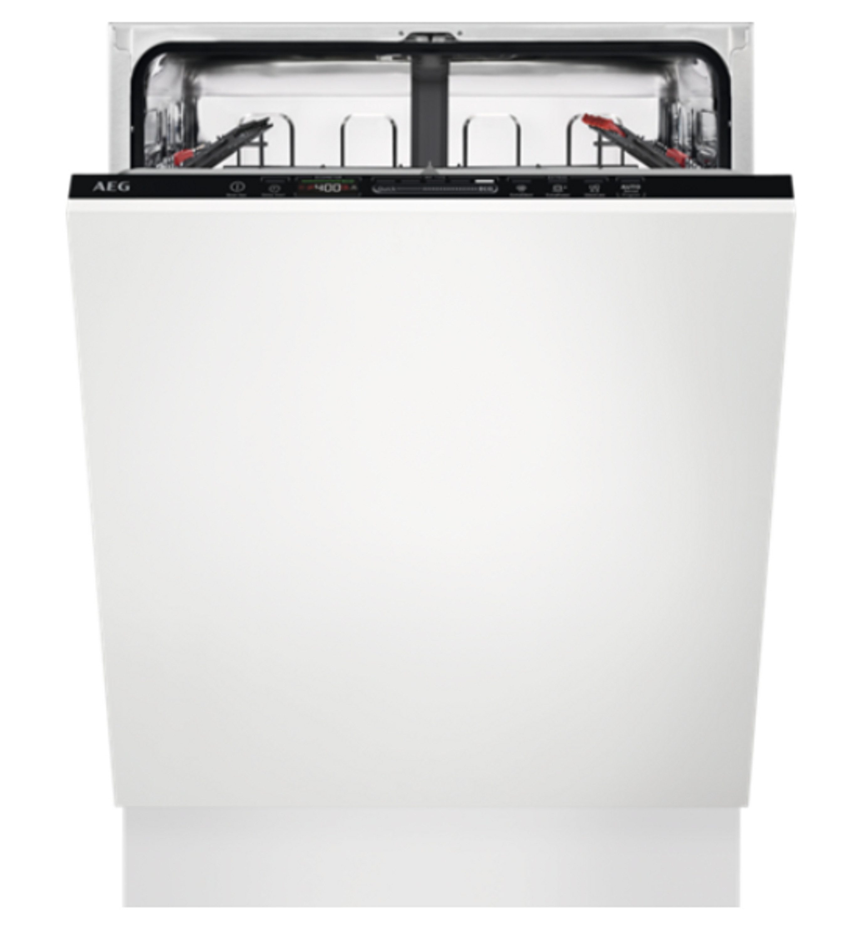 AEG vollintegrierbarer Geschirrspüler FSE63307P, 9.9 l, 12 Maßgedecke, LED-Display, AirDry, Sensorlogic