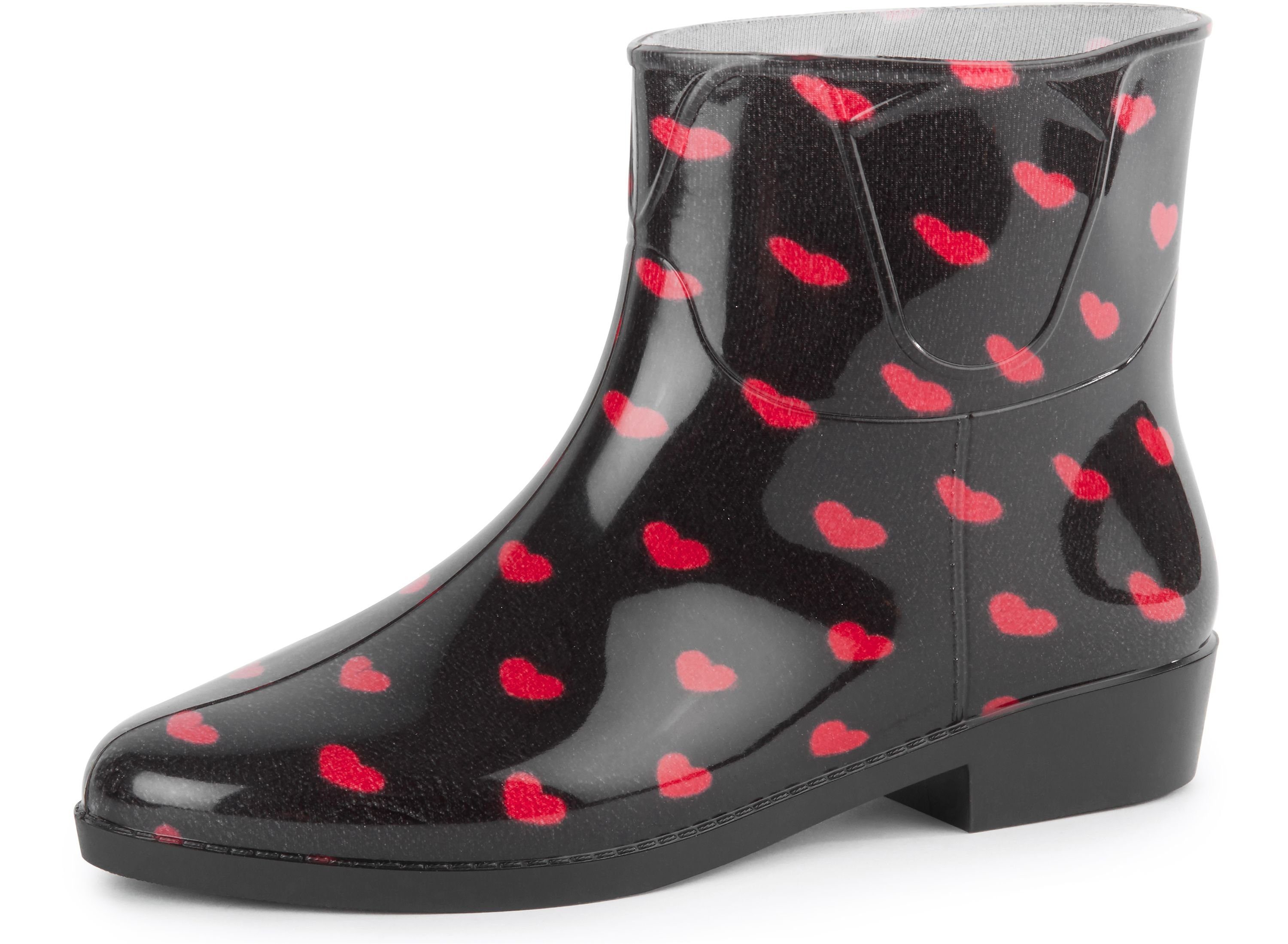 Ladeheid Regenstiefelette Damen LAZT201802 Gummistiefel für Frauen kurz und komfortabel