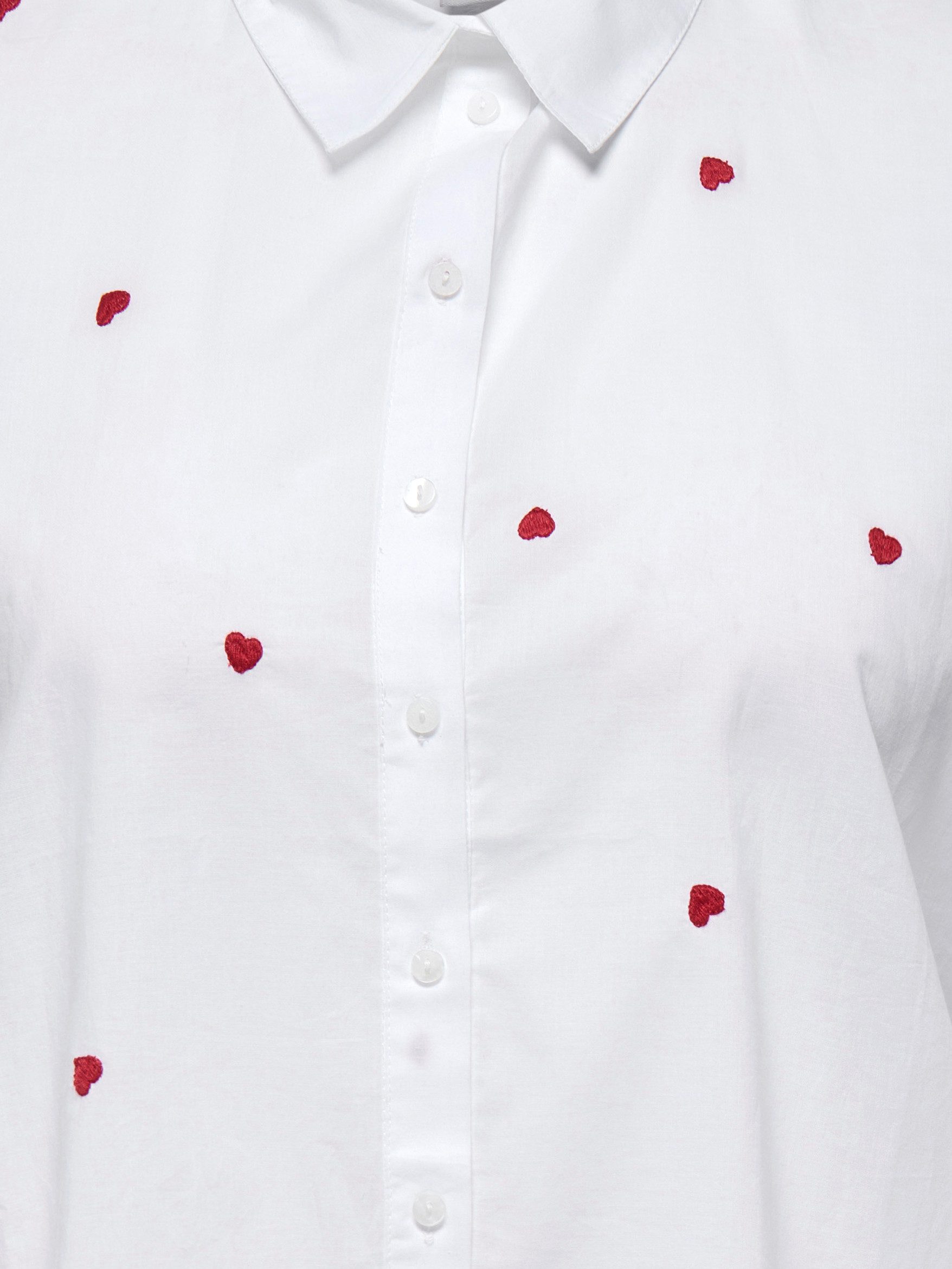 ONLY CARMAKOMA Langarmbluse CARNEW LINA GRACE LS EMB SHIRT WVN NOOS Baumwolle