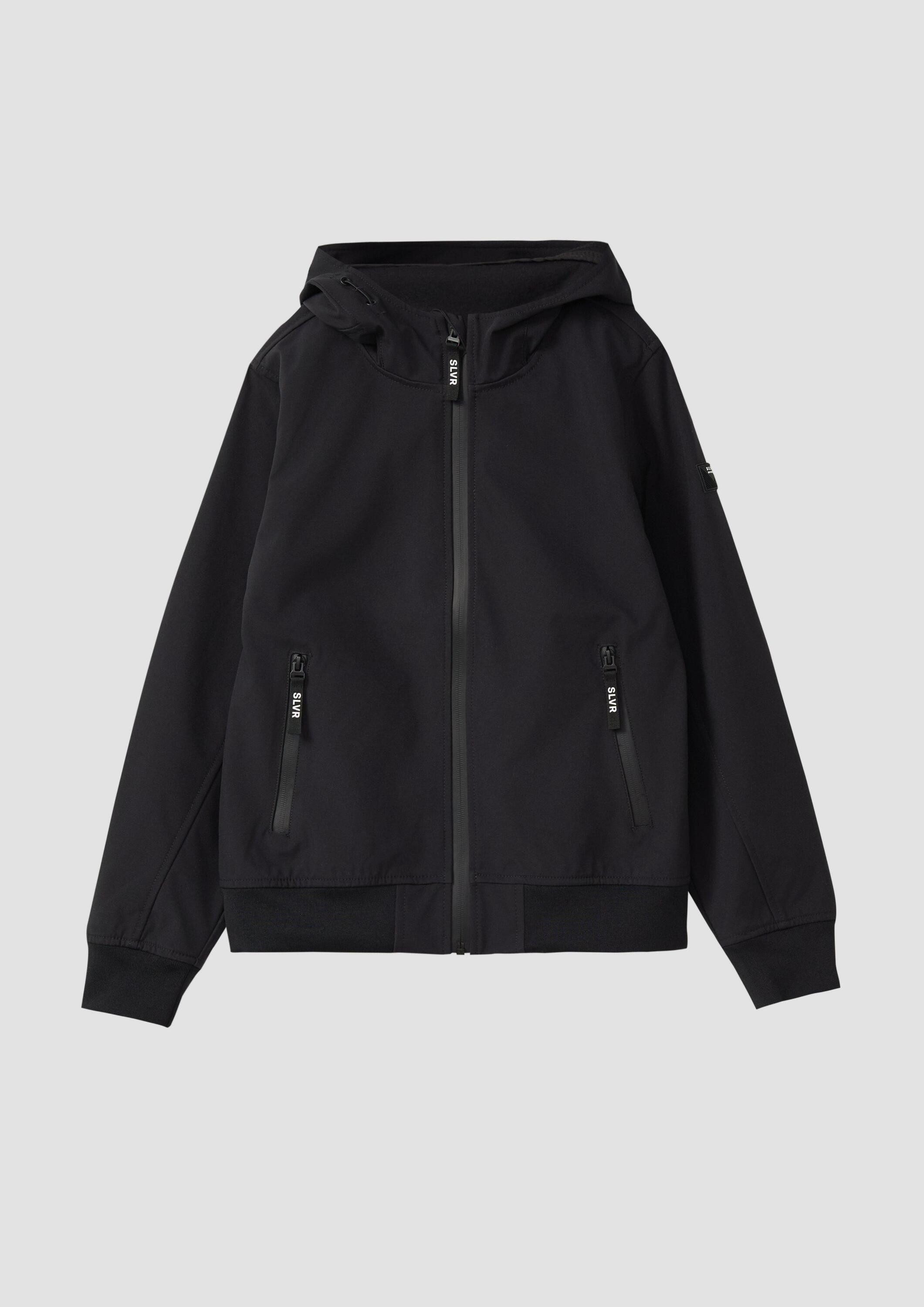 s.Oliver Funktionsjacke Outdoor-Jacke Wetterfeste Softshell-Jacke mit Kapuze