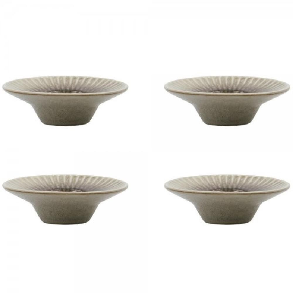 House Doctor Eierbecher Eierbecher-Set HDPleat Grau/Braun (2,5x8cm)