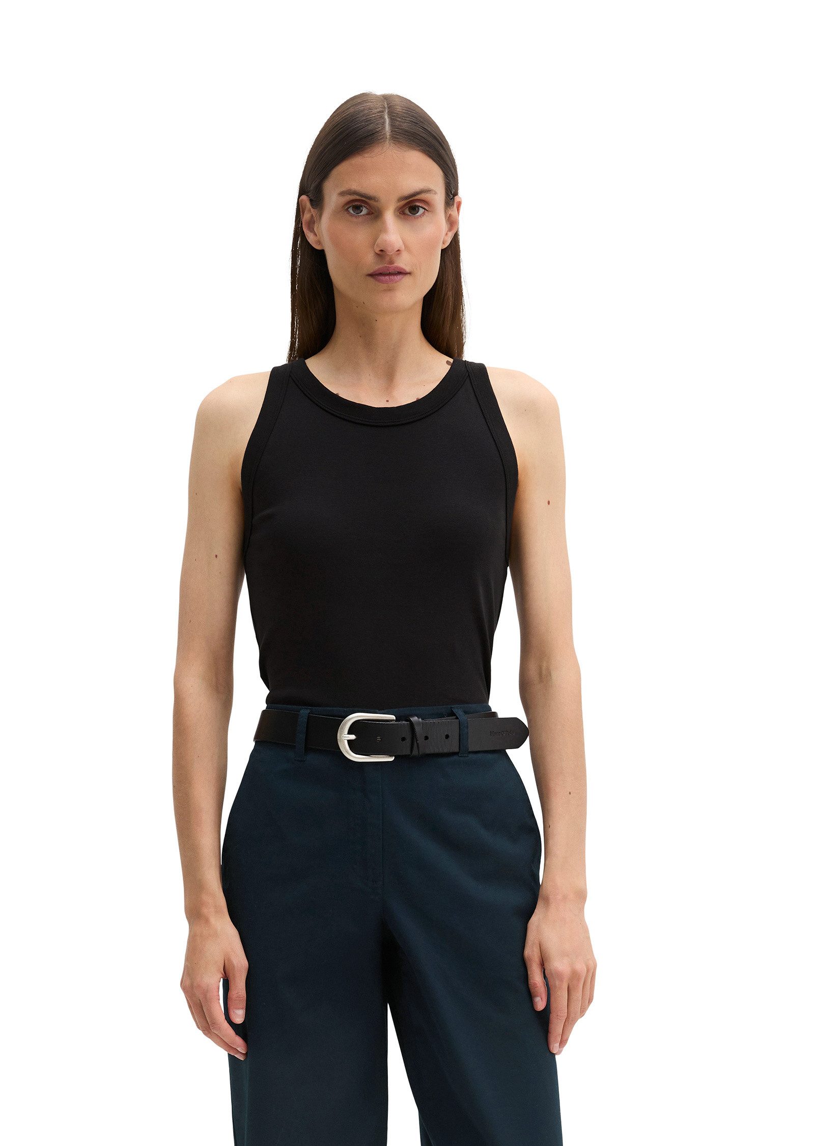 Marc O'Polo T-Shirt aus Rippjersey günstig online kaufen