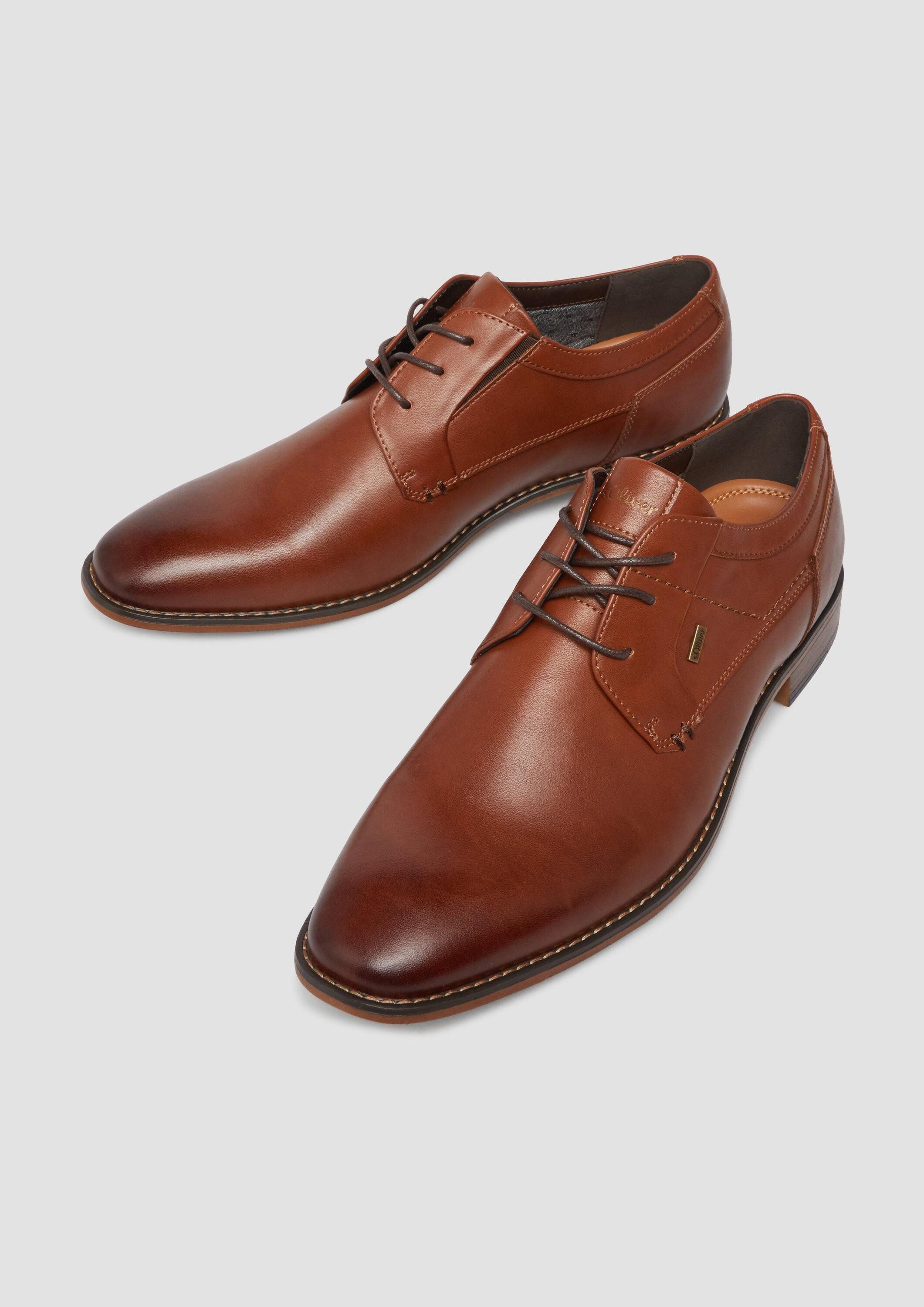 s.Oliver Schnürer Schnürschuh Elegante Schnürer in Leder-Optik