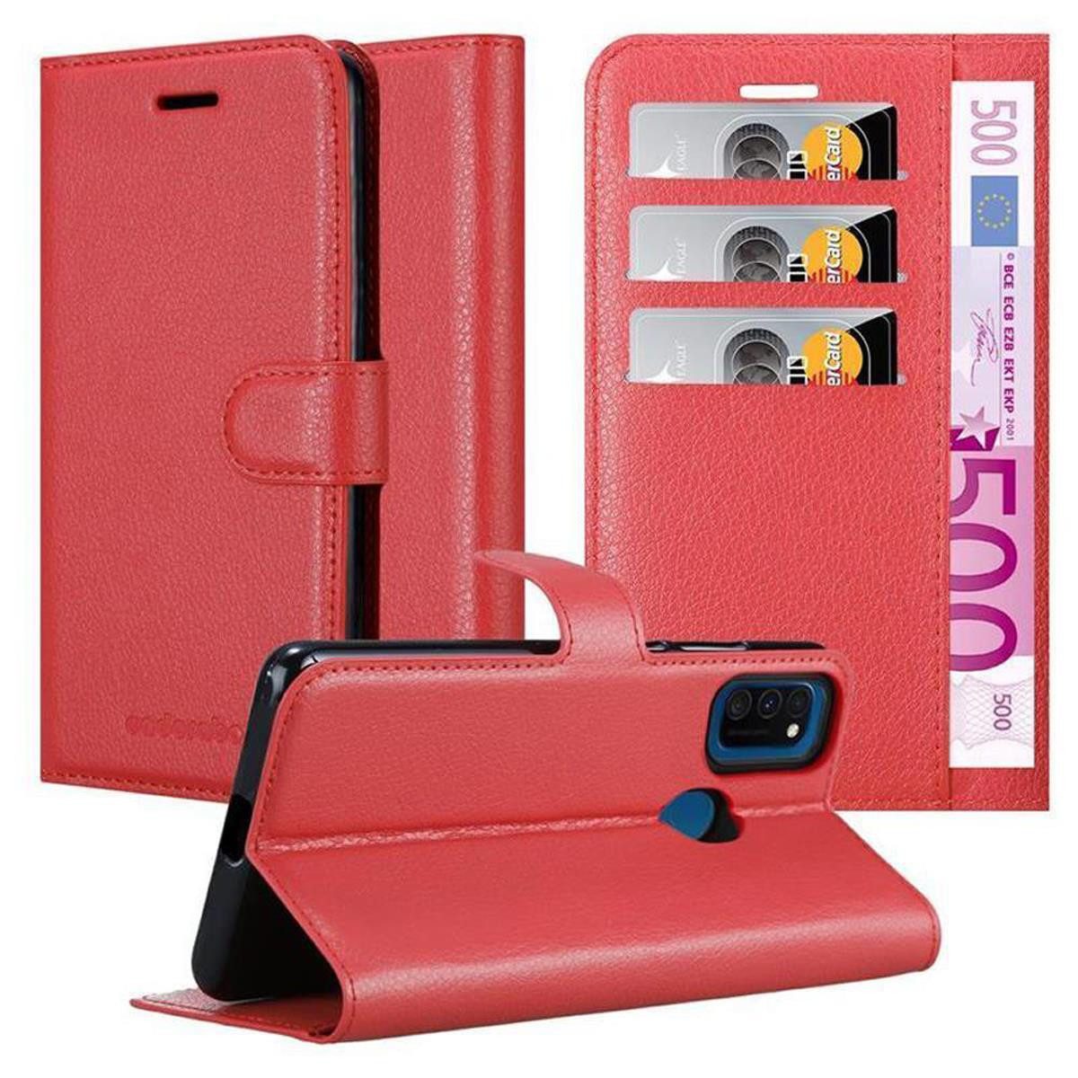 Cadorabo Handyhülle für Samsung Galaxy M21 / M30s Hülle Samsung Galaxy M21 / M30s, Hülle Schutzhülle mit Standfunktion, Kartenfach und Magnetverschluss