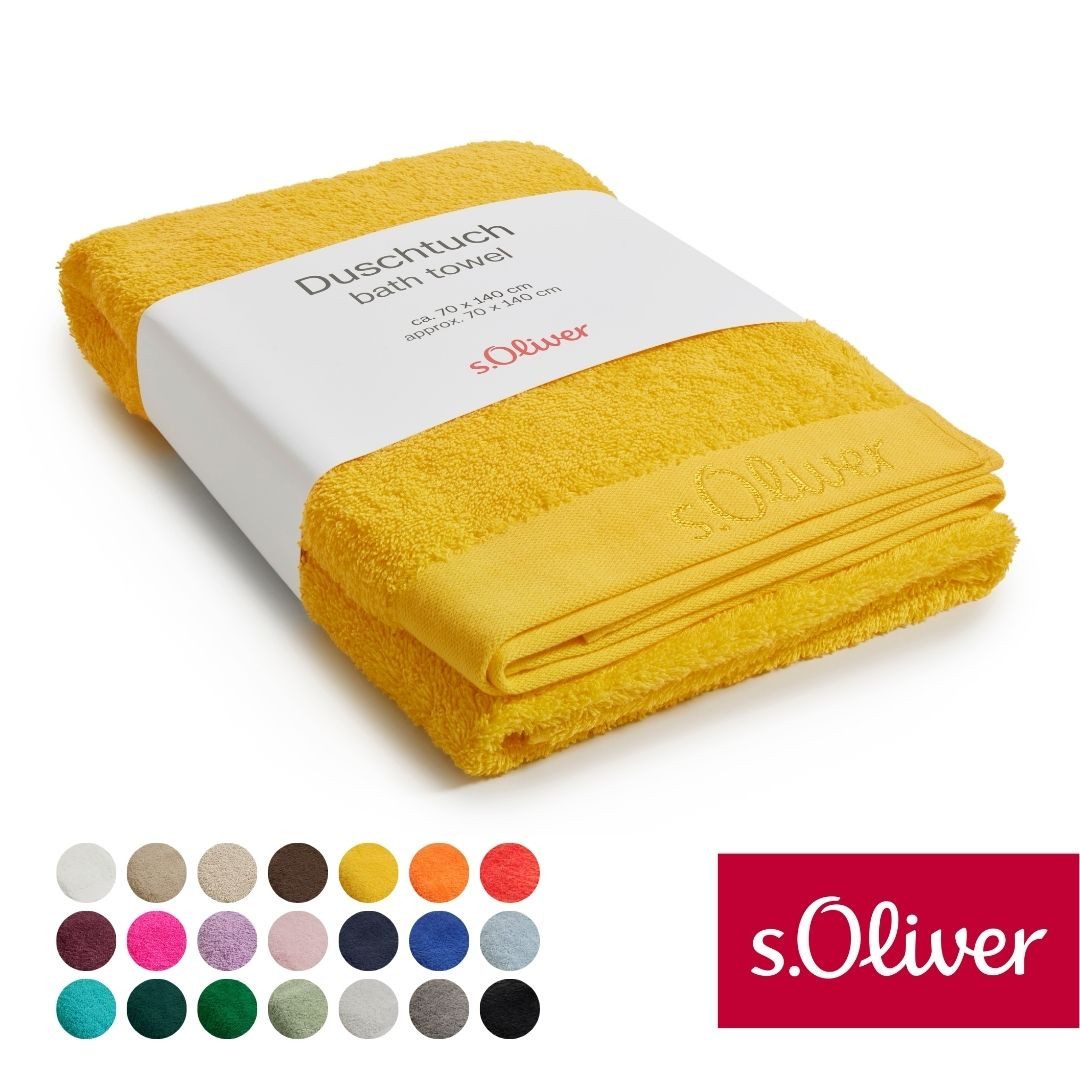 s.Oliver Duschtuch s.Oliver, Premium Qualität, 600 gr/m², auch als Sets erhältlich, Walkfrottier (1-St), große Farbauswahl, auch als Handtuch, Waschhandschuh, Gästetuch