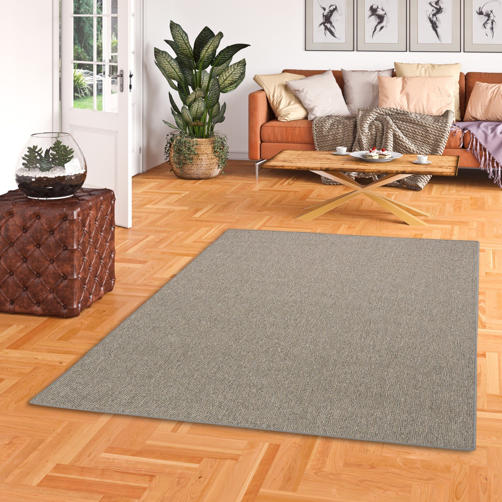 Snapstyle Designteppich Flachgewebe Natur Teppich Bentzon, Rechteckig, Höhe: 5 mm