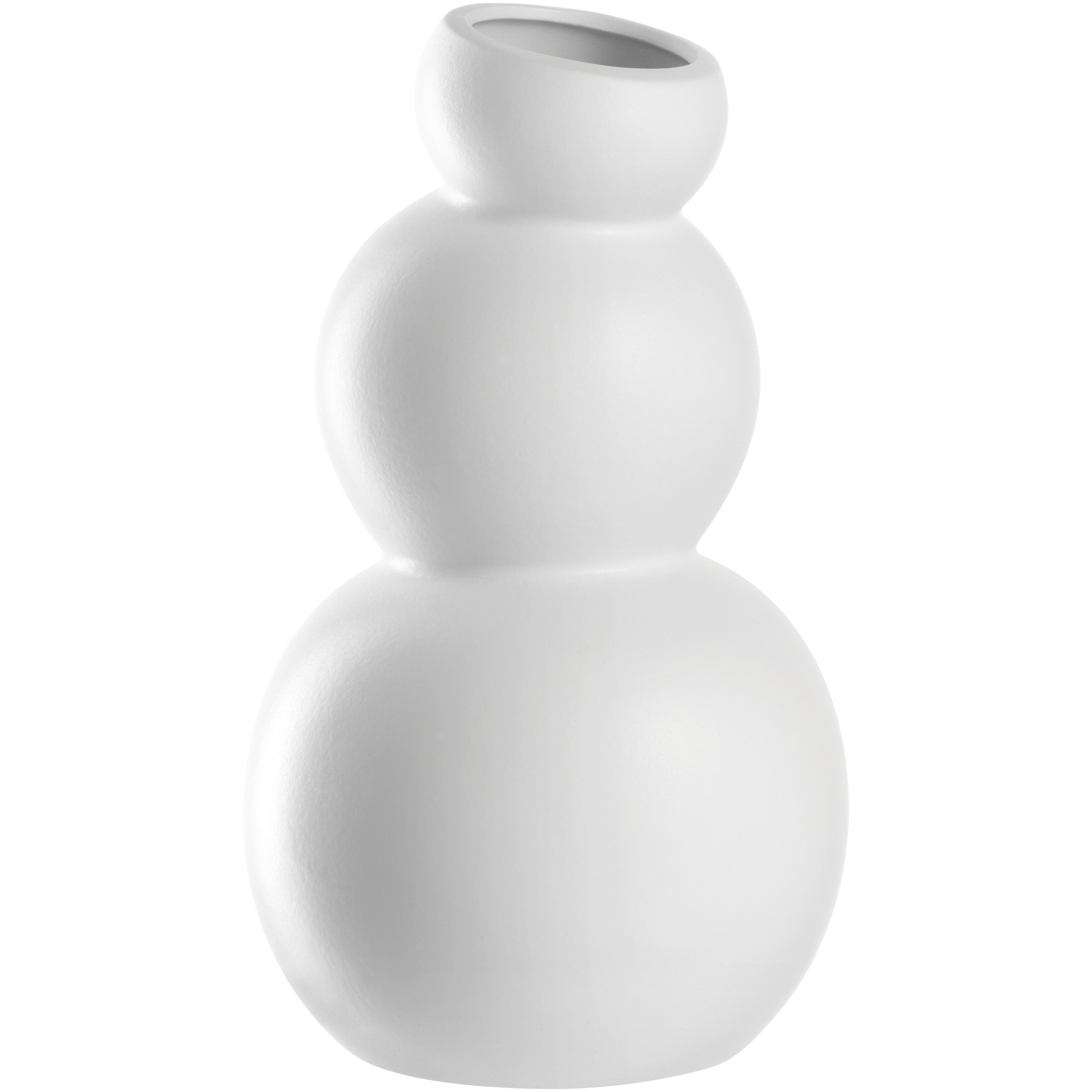 LEONARDO Dekovase Schneemann, aus Keramik