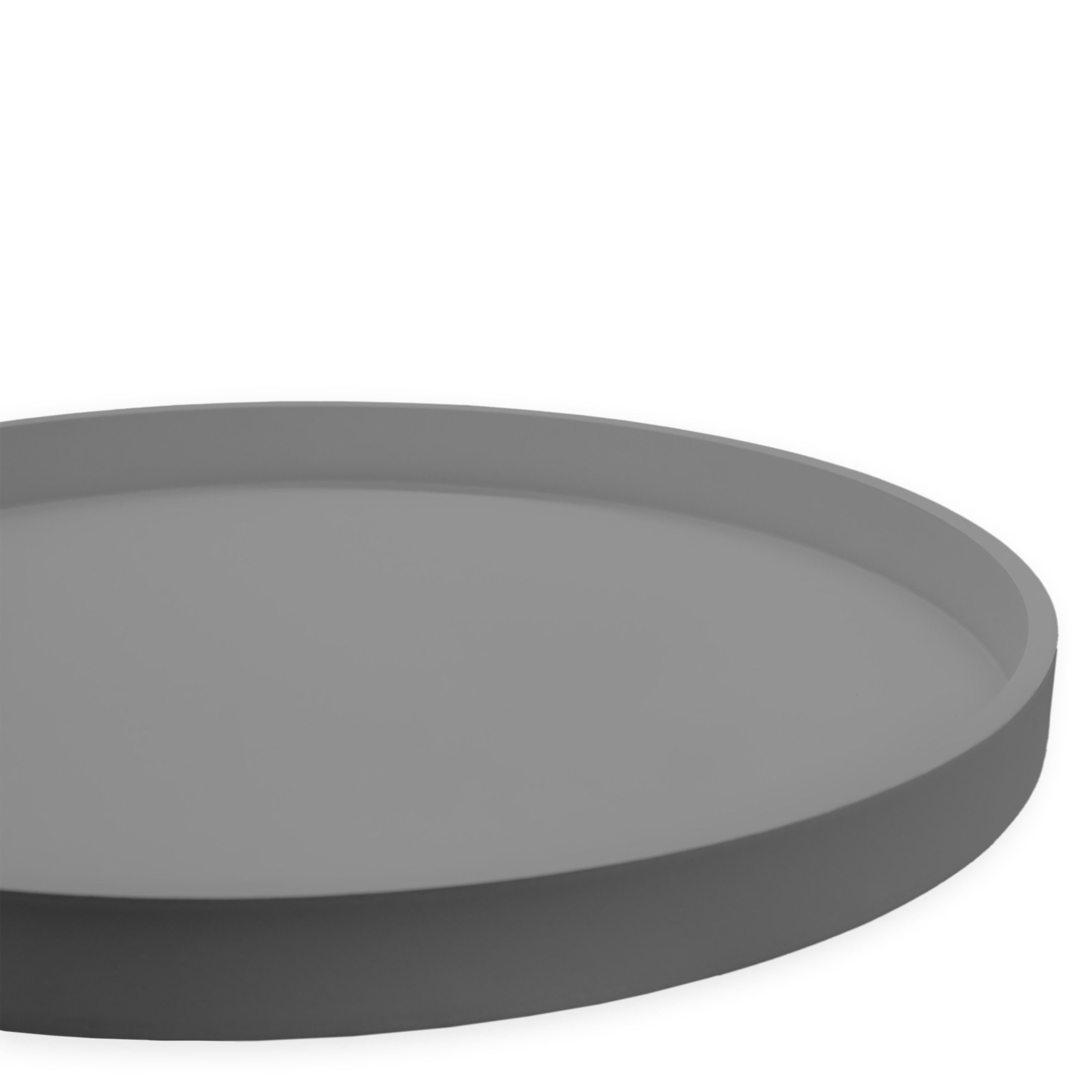 Spetebo Tablett XL Dekotablett rund auf Füßen 38 x 6 cm, MDF, (Anzahl, 1-tlg., Stück), mit Rand – Bild 5 von 5