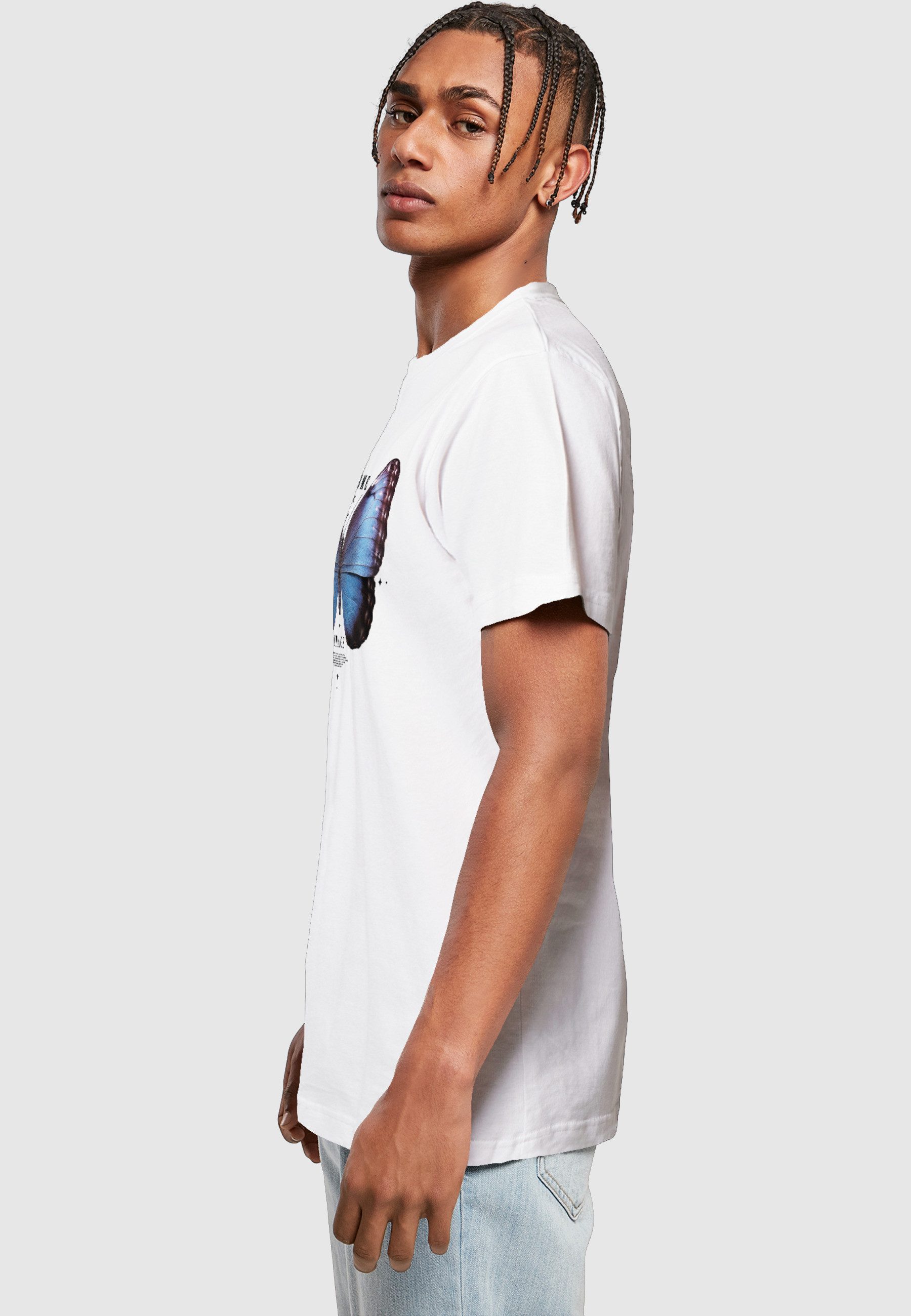 MisterTee T-Shirt MisterTee Herren Become the Change Butterfly Tee (1-tlg)