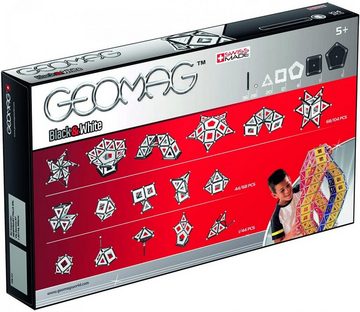 Geomag™ Magnetspielbausteine Geomag CLASSIC Black & White, Magnetkonstruktionen und Lernspiele, 104-teilig, (Packung, 104 St)