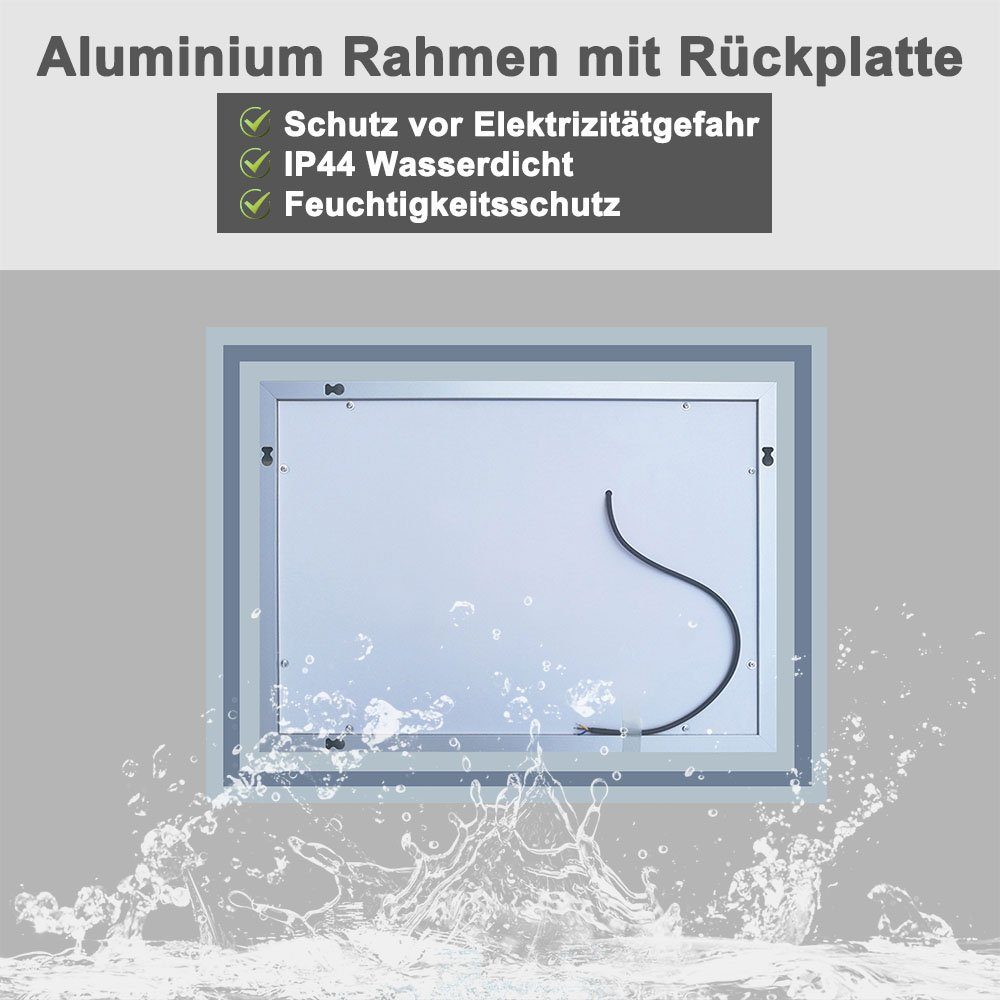 duschspa Badspiegel 50-70 cm Touch Kaltweiß – Bild 5 von 5