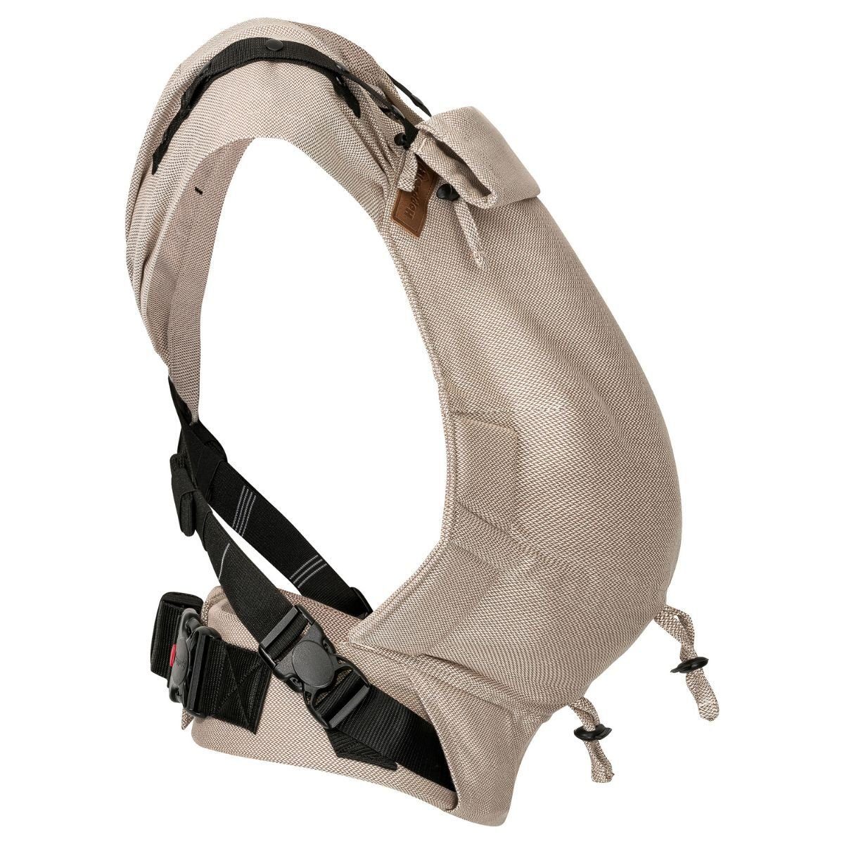 Hoppediz Babytrage Primeo, ab Geburt (2,5 kg) Bauchtrage & Rückentrage aus 100 % Bio-Baumwolle