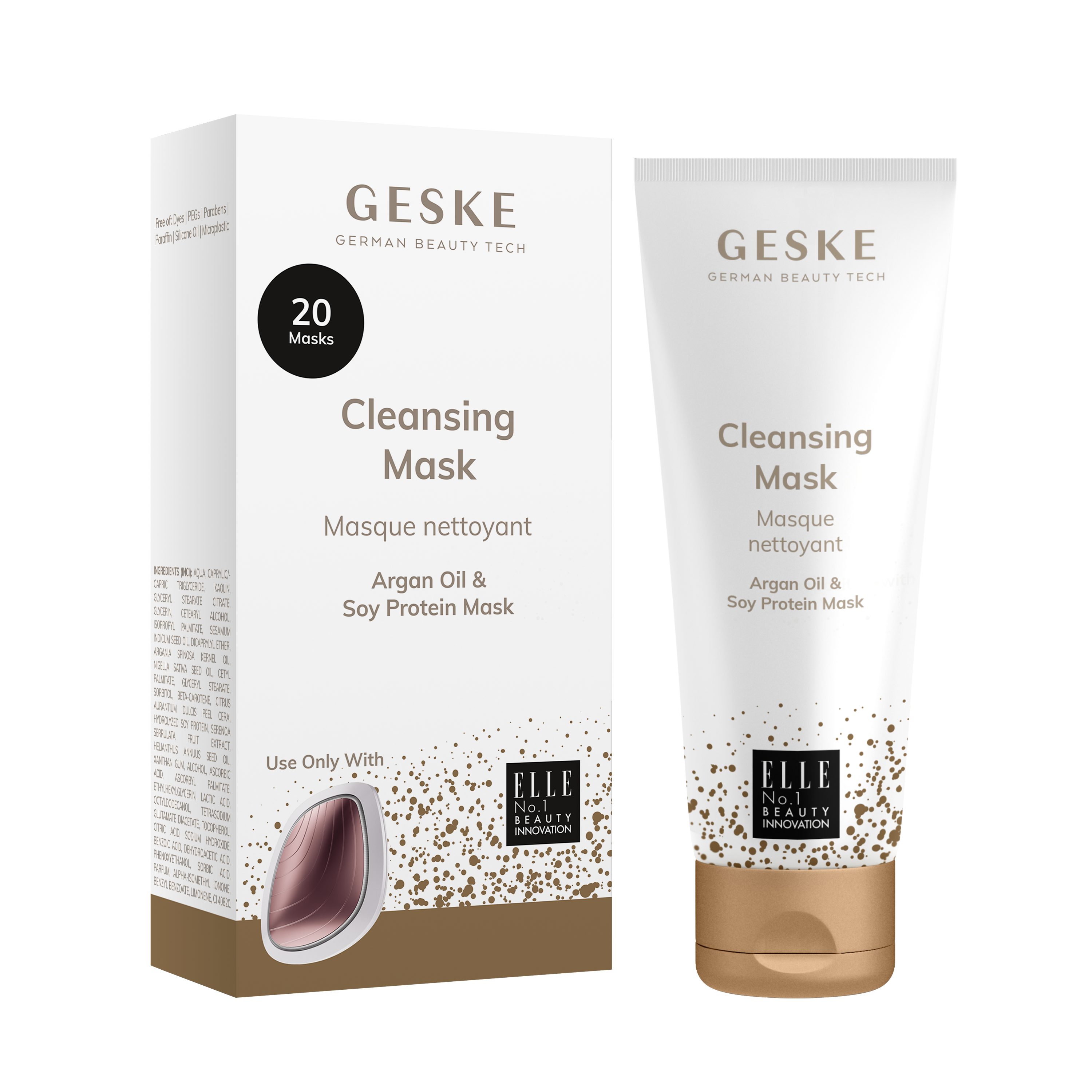 GESKE German Beauty Tech Gesichtsöl Cleansing Mask, 20-tlg. | Gesichtsöle