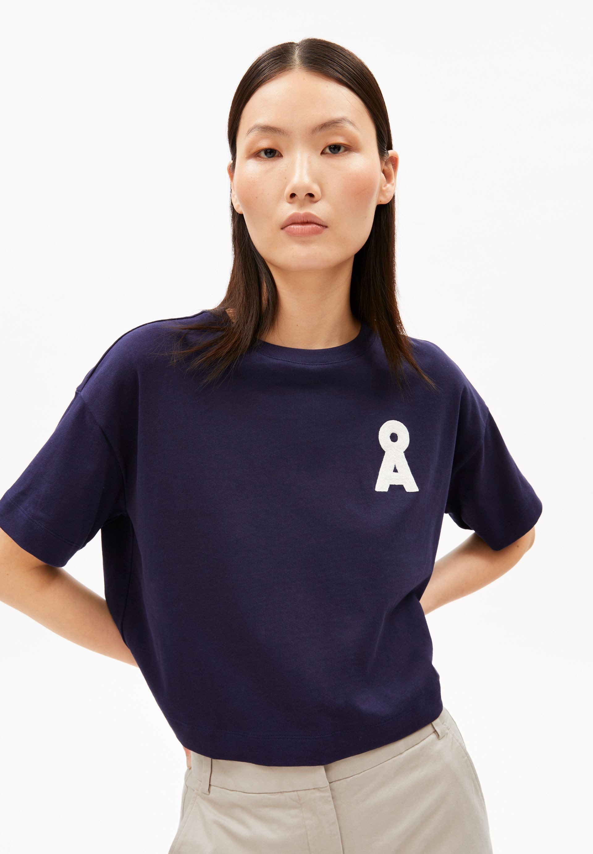 Armedangels T-Shirt ALBERTARAA T-Shirt aus recyceltem Baumwoll Mix Loose Fi günstig online kaufen