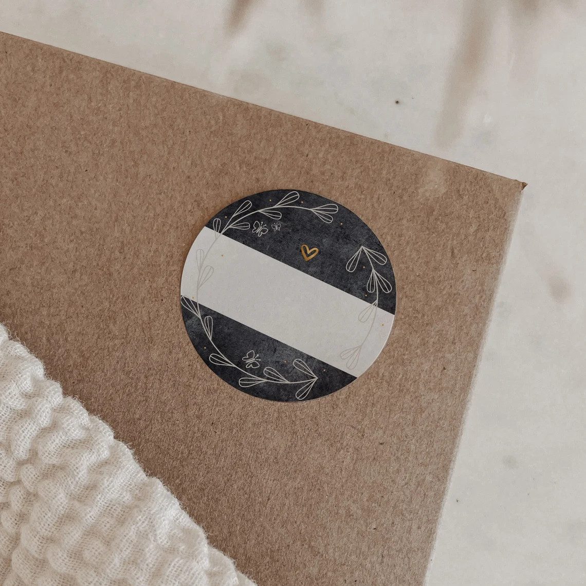 NORDEULE Aufkleber 20 Geschenketiketten zum Beschriften ø 4cm, (20tlg), grau bunt für Namen bei Schulmaterialien, Geschenke, Karten