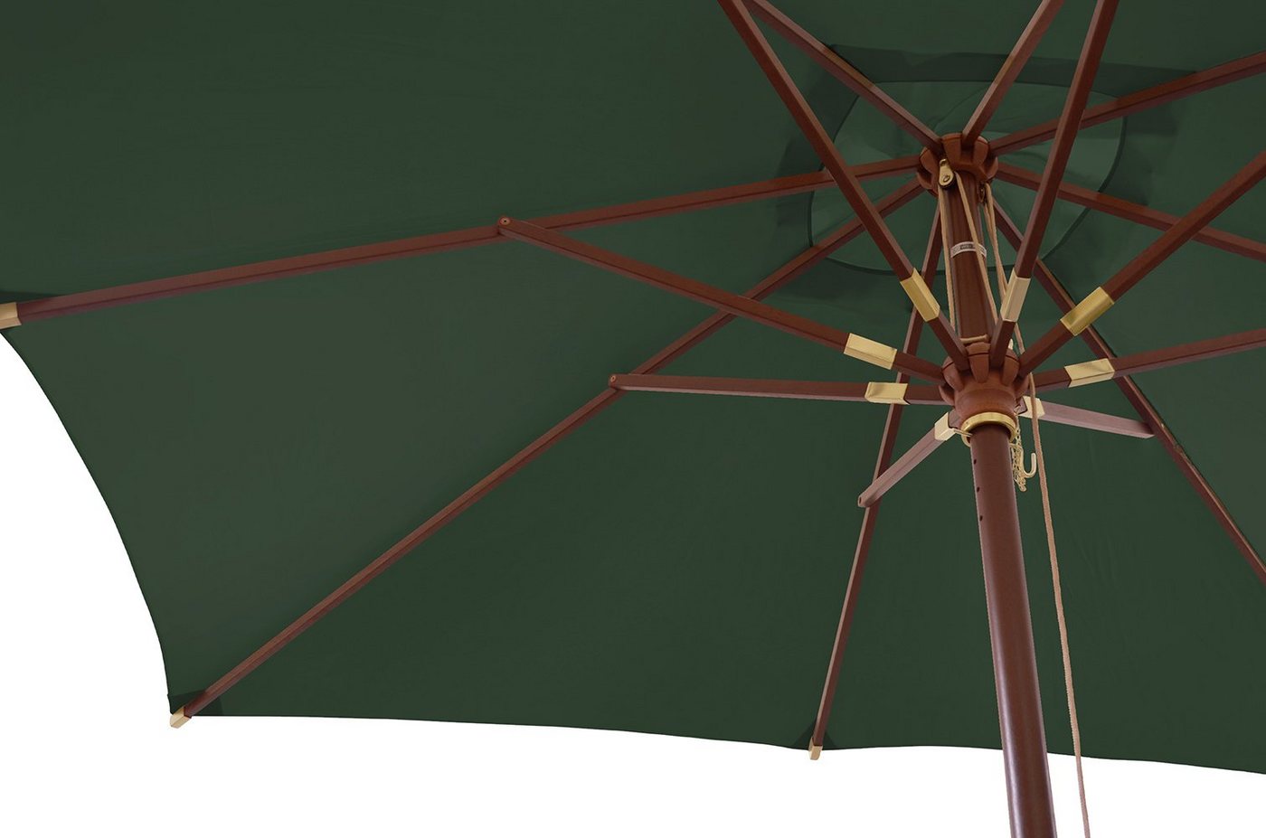 Thumbnail - Kai Wiechmann Sonnenschirm Quadratischer Balkonschirm weiß 250 cm als hochwertiger Sonnenschutz, Gartenschirm aus Holz m...