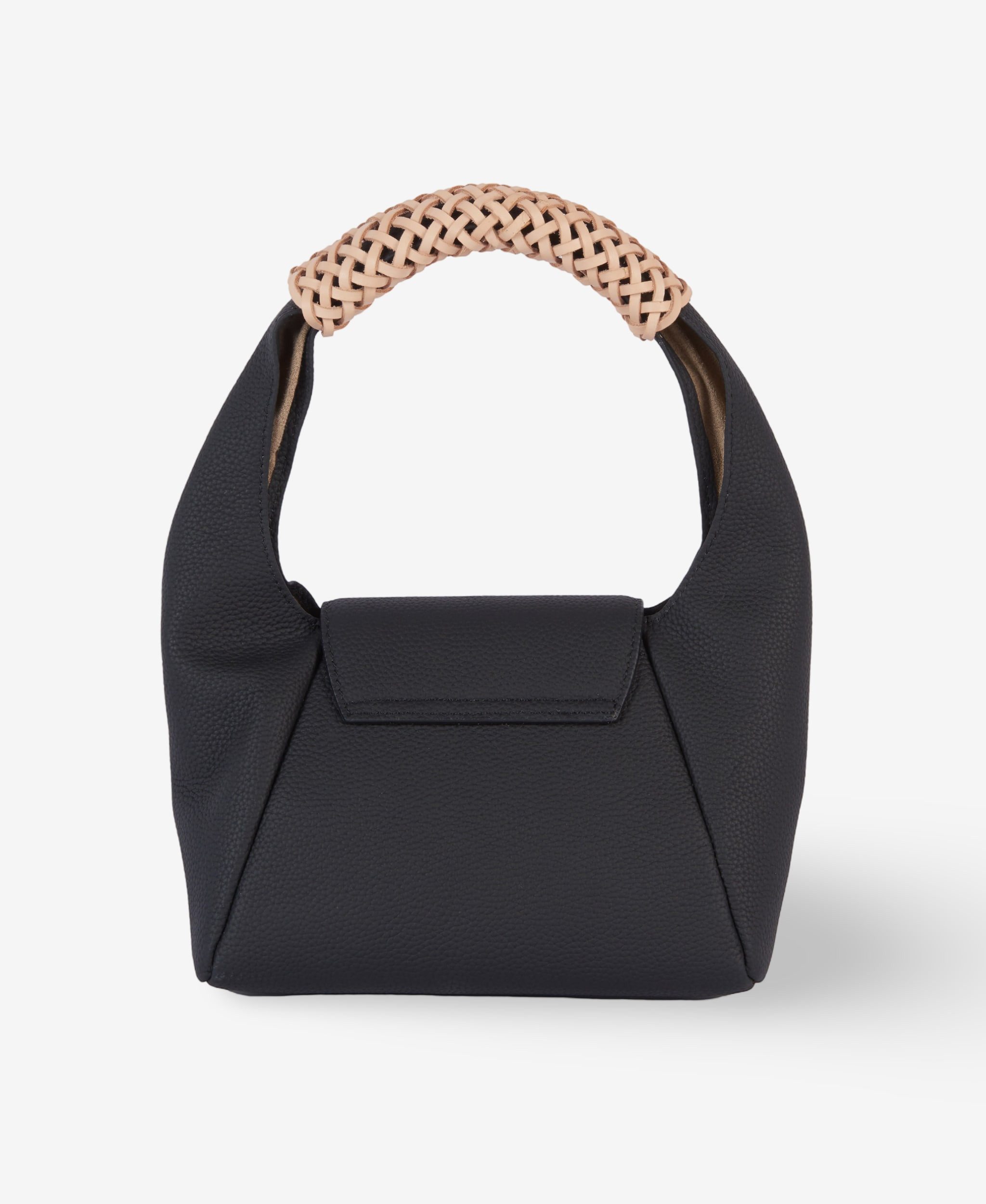 GLAMIRA Handtasche PetiteGlam Schwarze Mini-Henkeltasche (1-tlg), echt Leder